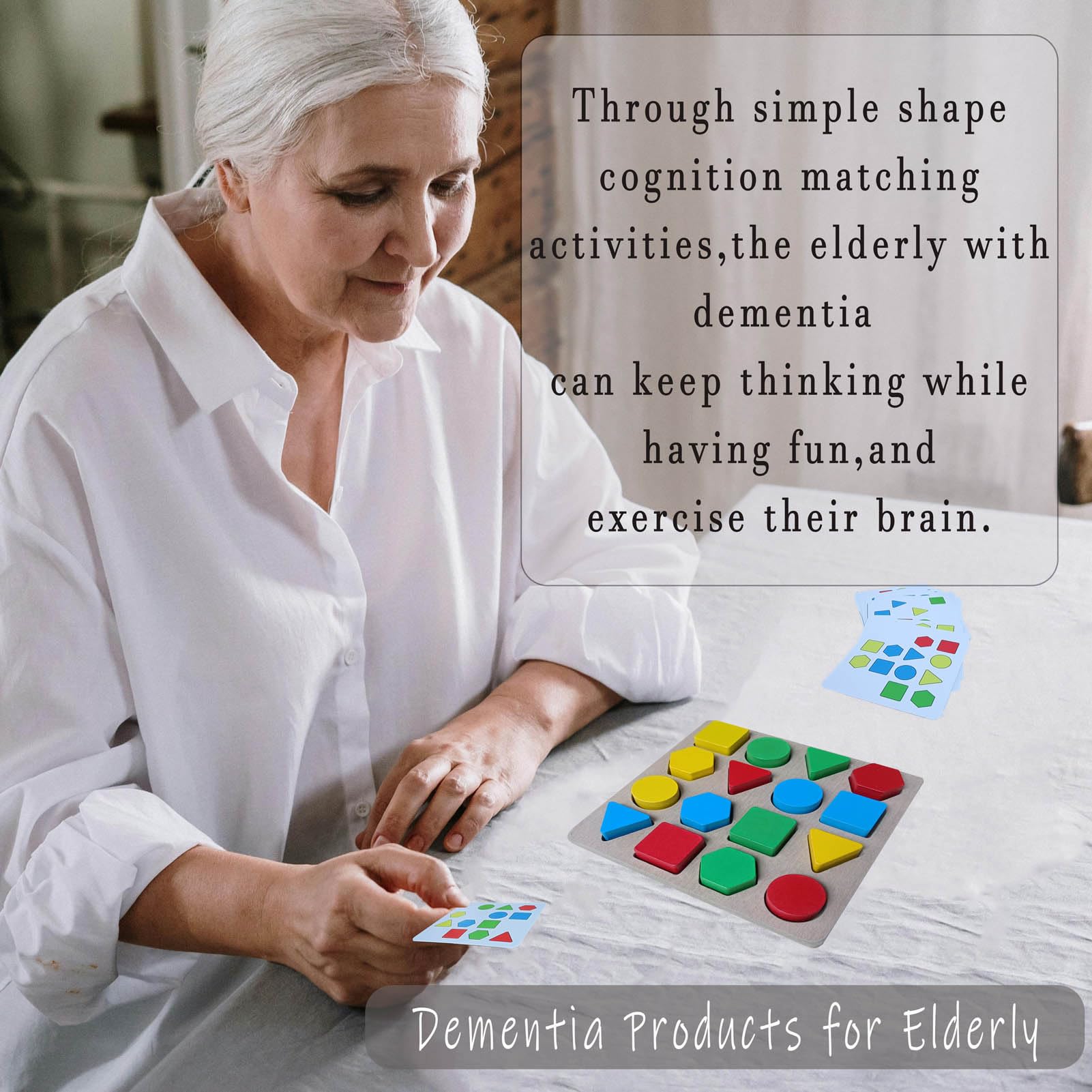 Dementia Puzzles for Seniors - Alzheimer's Cognitive Games for Elderly - Memory Activities & Gifts