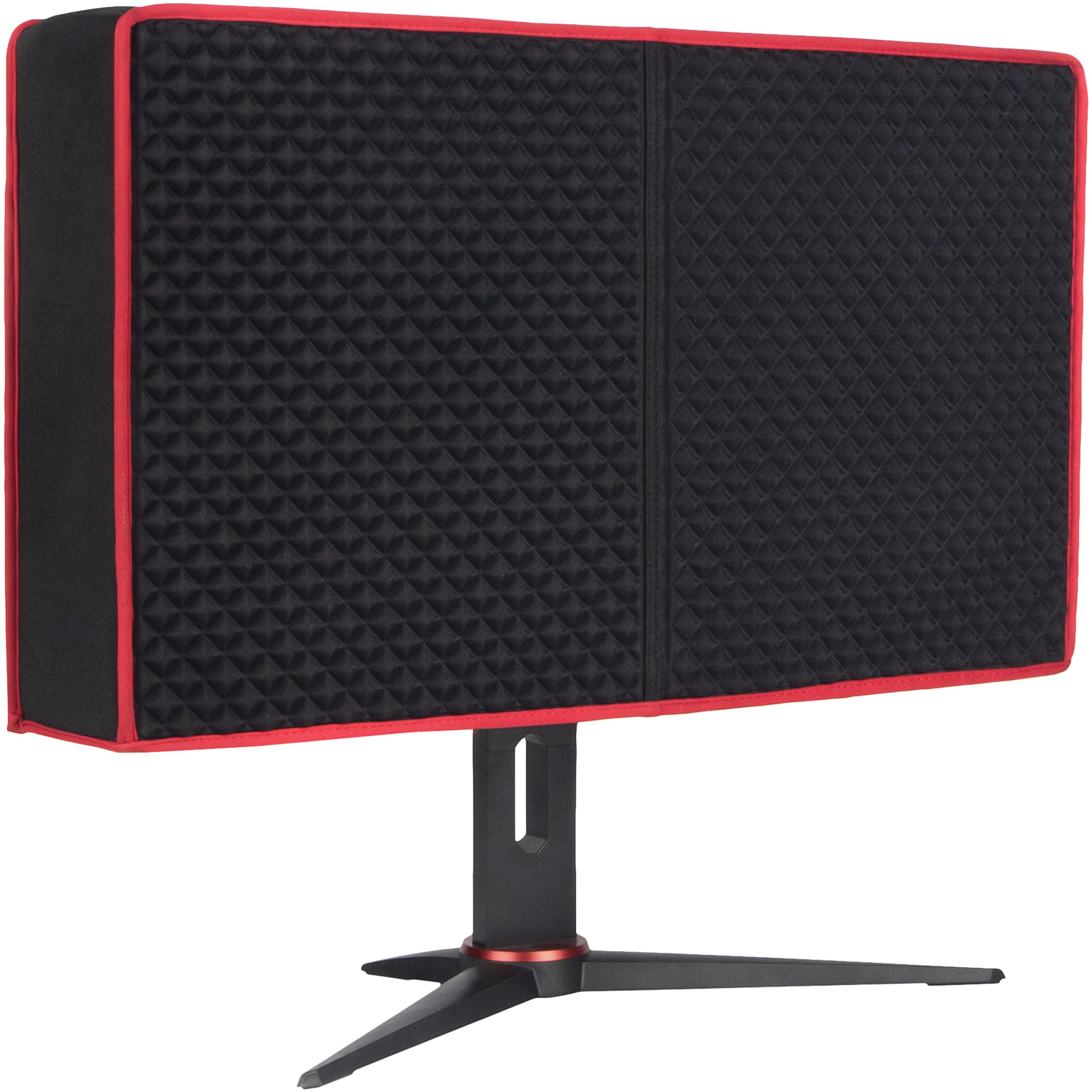 34 Inch Premium Gaming Monitor Cover - Dust, Water & Cat Resistant PC Monitor Protector in Red & Black for Desktops & Gaming Computers | Perfect for Home Office, Gaming Setup & Computer Protection