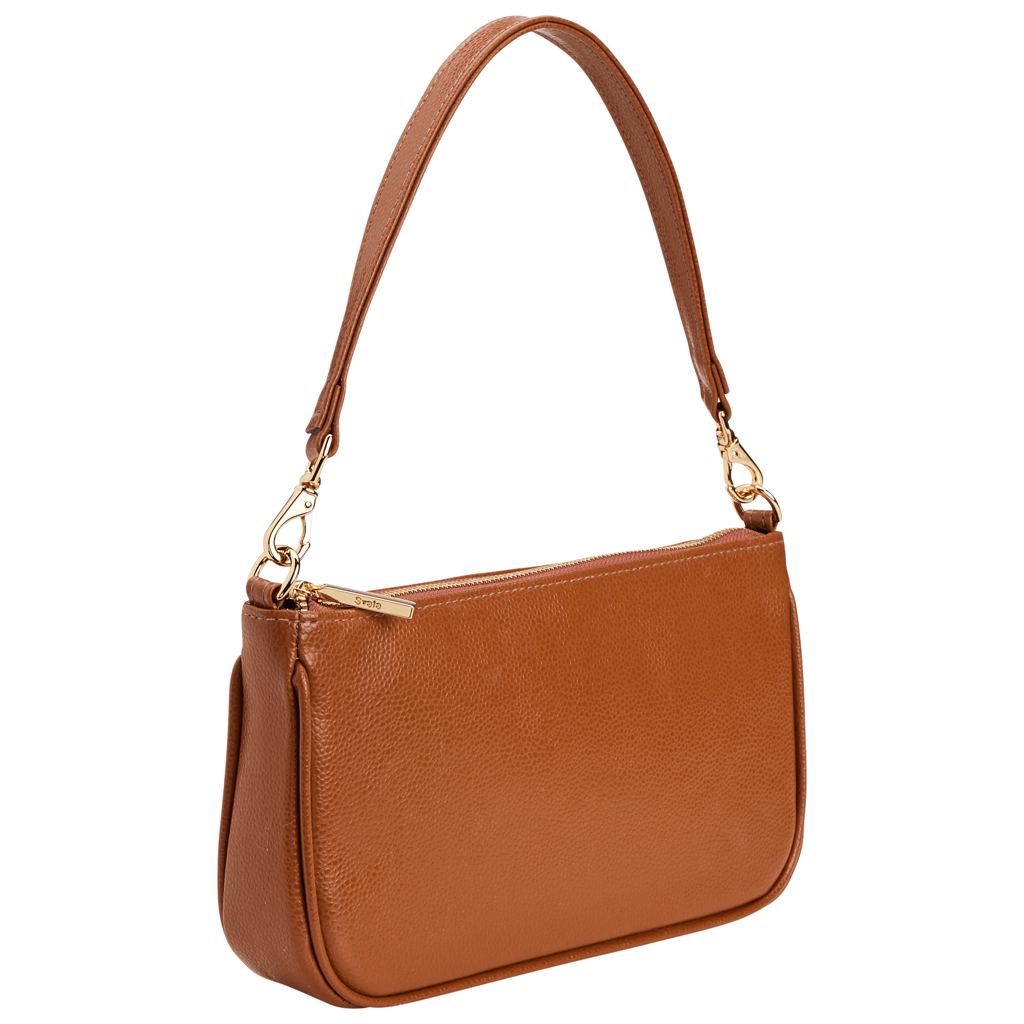Gaia MIRUM® Vegan Leather Shoulder Bag for Women - Eco-Friendly Brown Crossbody Purse | Perfect for Work, Travel & Everyday Use