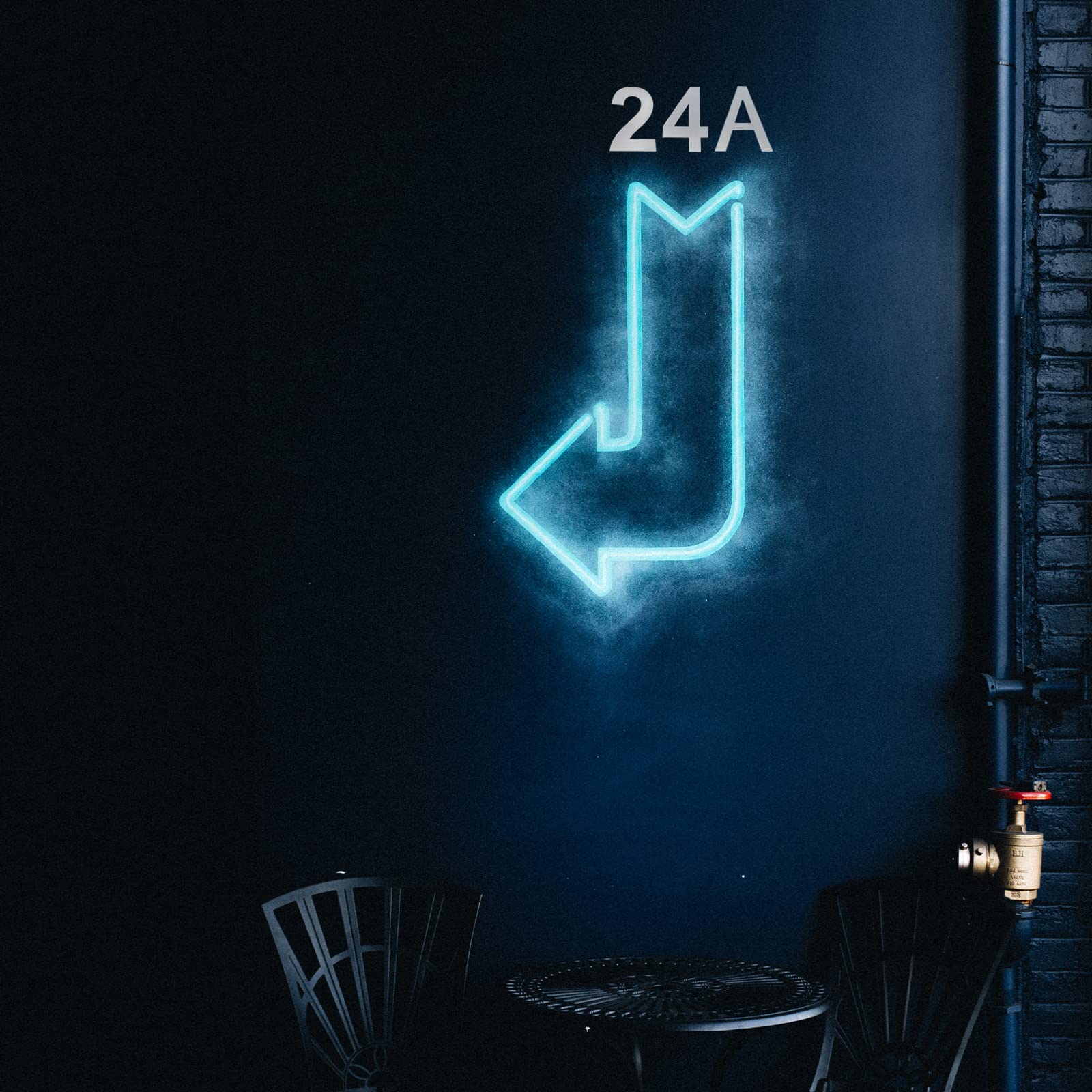 Modern House Numbers 5 Inch High - Stainless Steel Self-Adhesive Address Plaque for Home & Mailbox - Weatherproof Silver Numbers for Outdoor Use (Front Door, Porch, Fence, Garden)