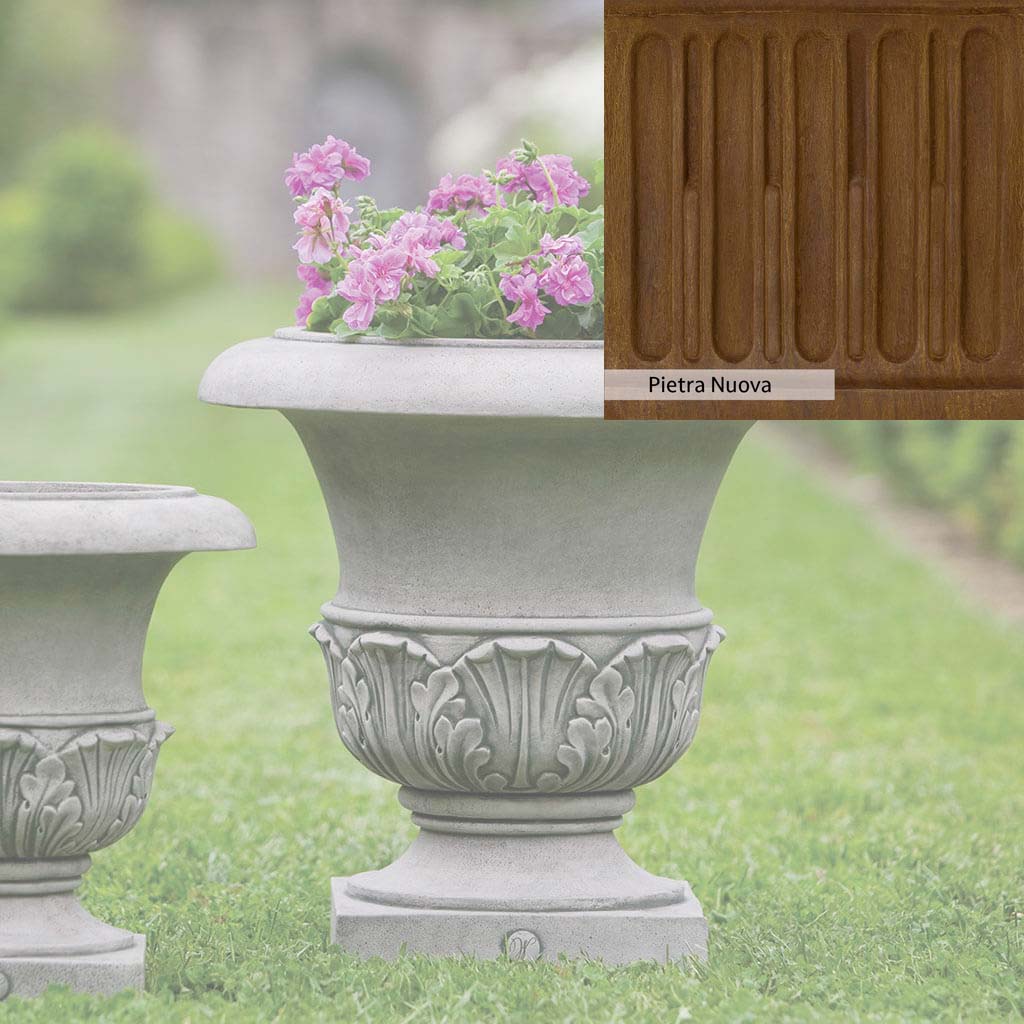 Campania International Williamsburg Acanthus Large Outdoor Planter - Classic Garden Decor for Patio, Porch, and Landscape Design