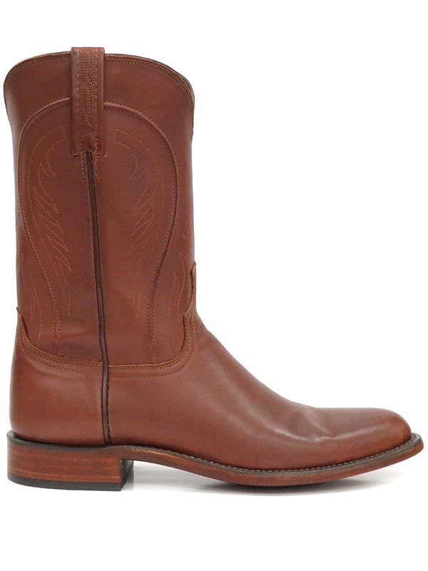 Lucchese HL3504.RR Men's Heritage Boots - Ranchhand Tan Burnished Leather Cowboy Boots for Western Riding & Country Fashion