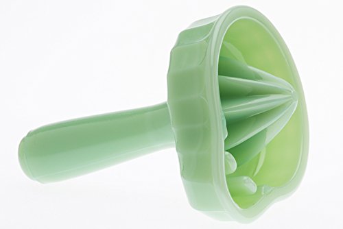 Handheld Glass Reamer - Orange & Lemon Citrus Juicer - American Made by Mosser Glass USA (Jade Green) - Perfect for Fresh Squeezed Juice, Cocktails & Homemade Lemonade