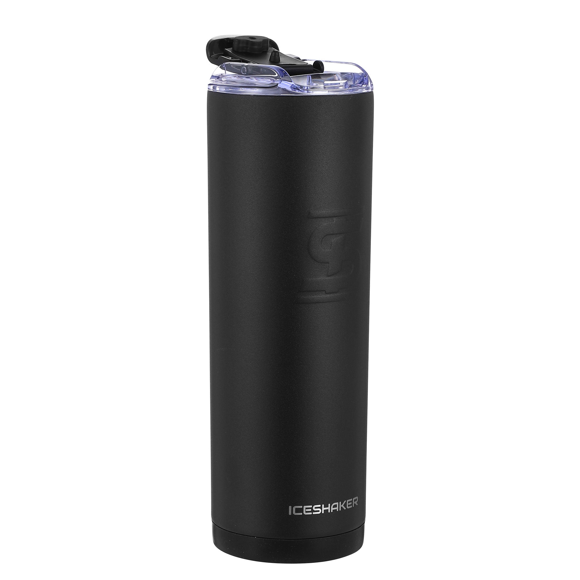 20oz Skinny Tumbler with Straw Lid - Insulated Stainless Steel Travel Mug - Black - Perfect for Coffee, Tea & Cold Drinks On The Go