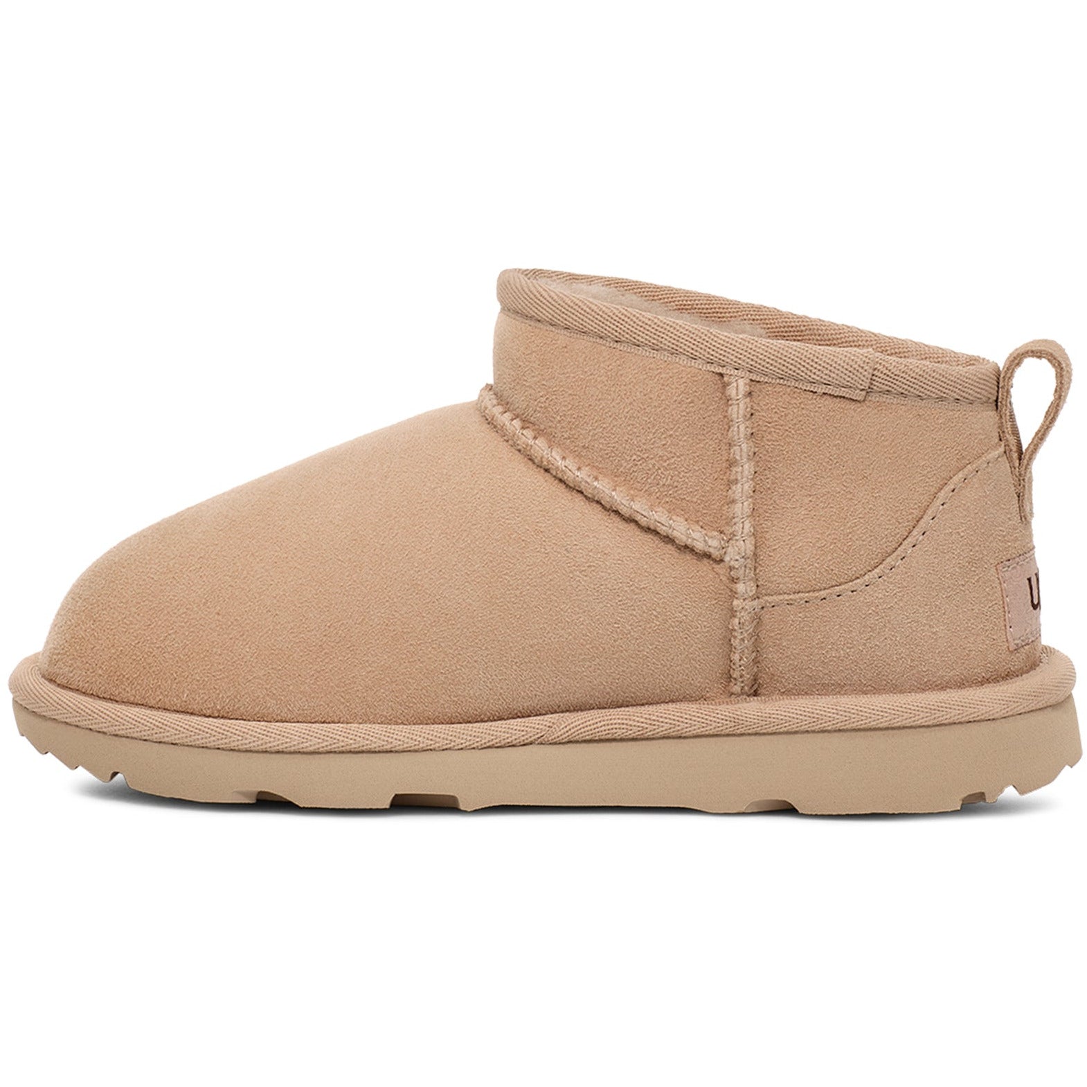 UGG Kid's Classic Ultra Mini Boots in Driftwood - Warm & Comfortable Winter Boots for Girls & Boys - Perfect for School, Play & Outdoor Activities
