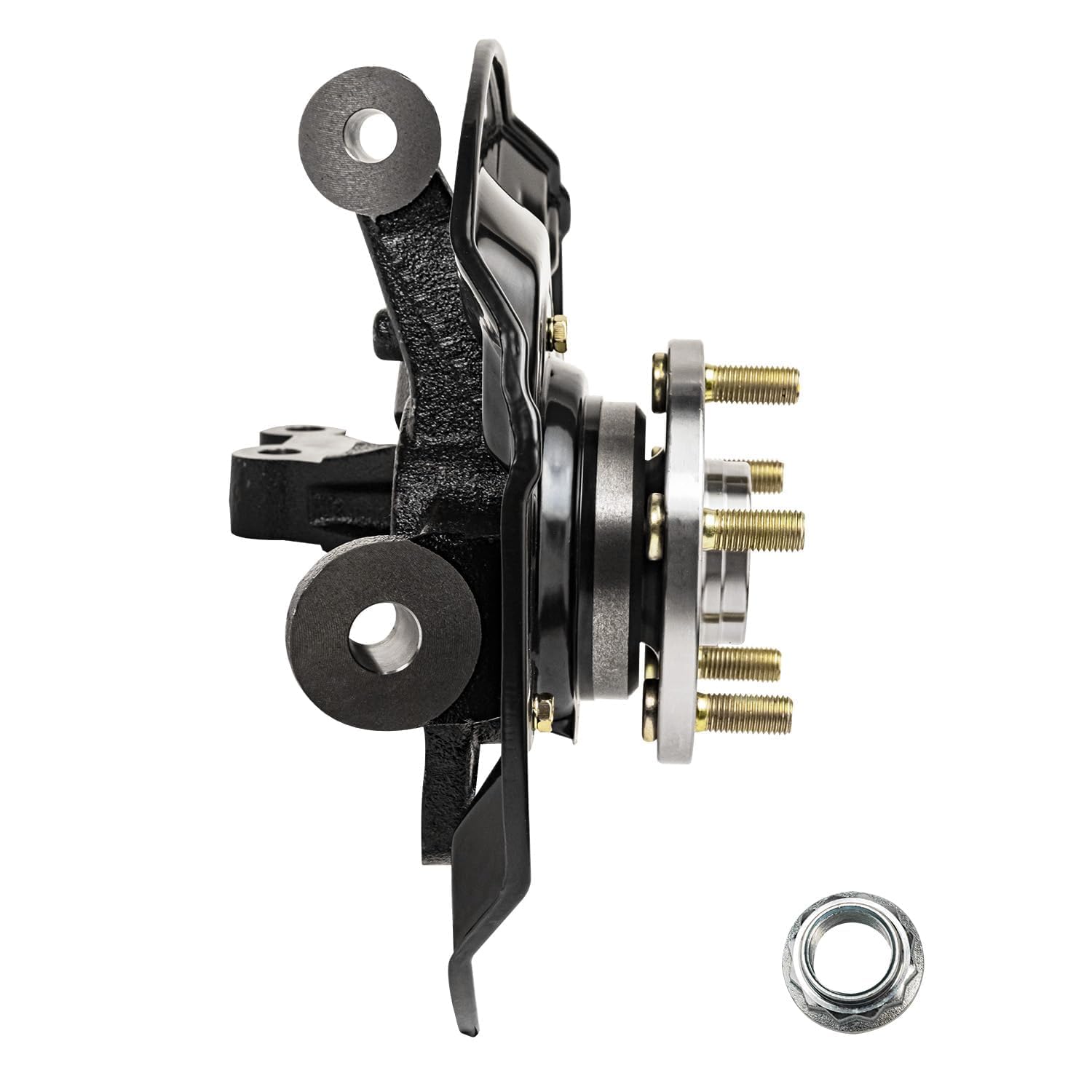 Detroit Axle Front Right Steering Knuckle with Wheel Hub & CV Axle Assembly Replacement for 2003-2008 Toyota Corolla Automatic Transmission (No ABS) - Perfect for DIY Car Repairs & Suspension Maintenance