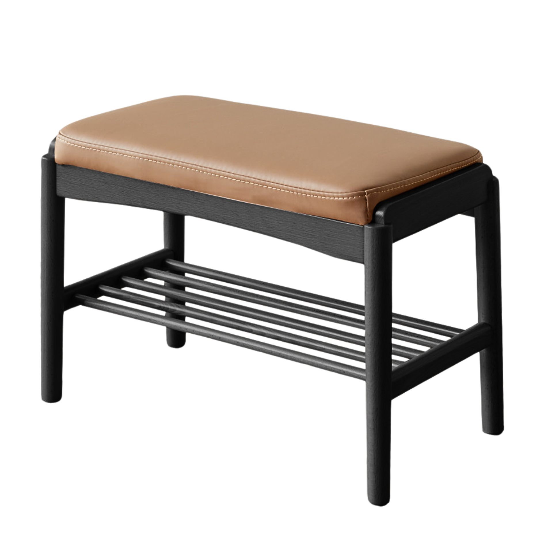 Solid Wood Shoe Storage Bench - Beech, Cherry, Walnut & Oak - Entryway Organizer for Home & Closet Storage