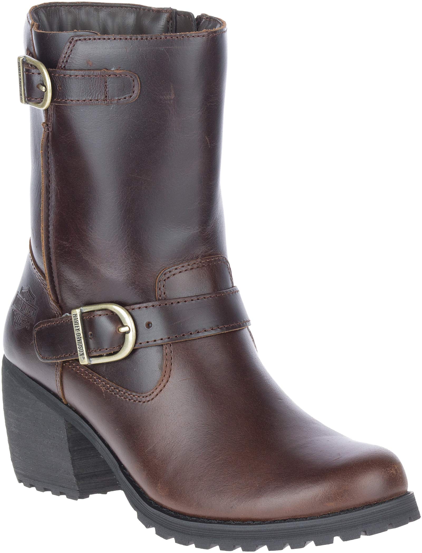 HARLEY-DAVIDSON Women's Lalanne Engineer Motorcycle Boots - Leather Biker Boots for Women - Perfect for Riding, Motorcycle Events & Casual Outfits