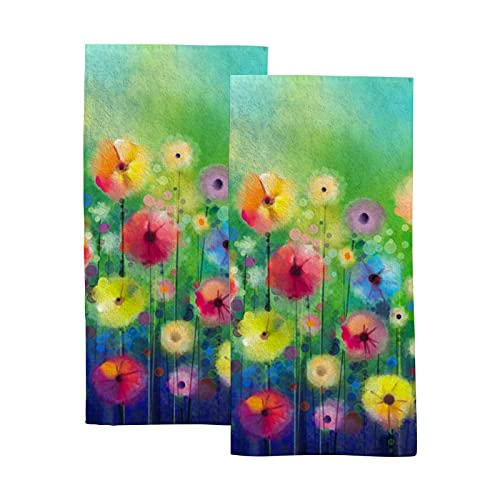 Abstract Floral Watercolor Painting Paint