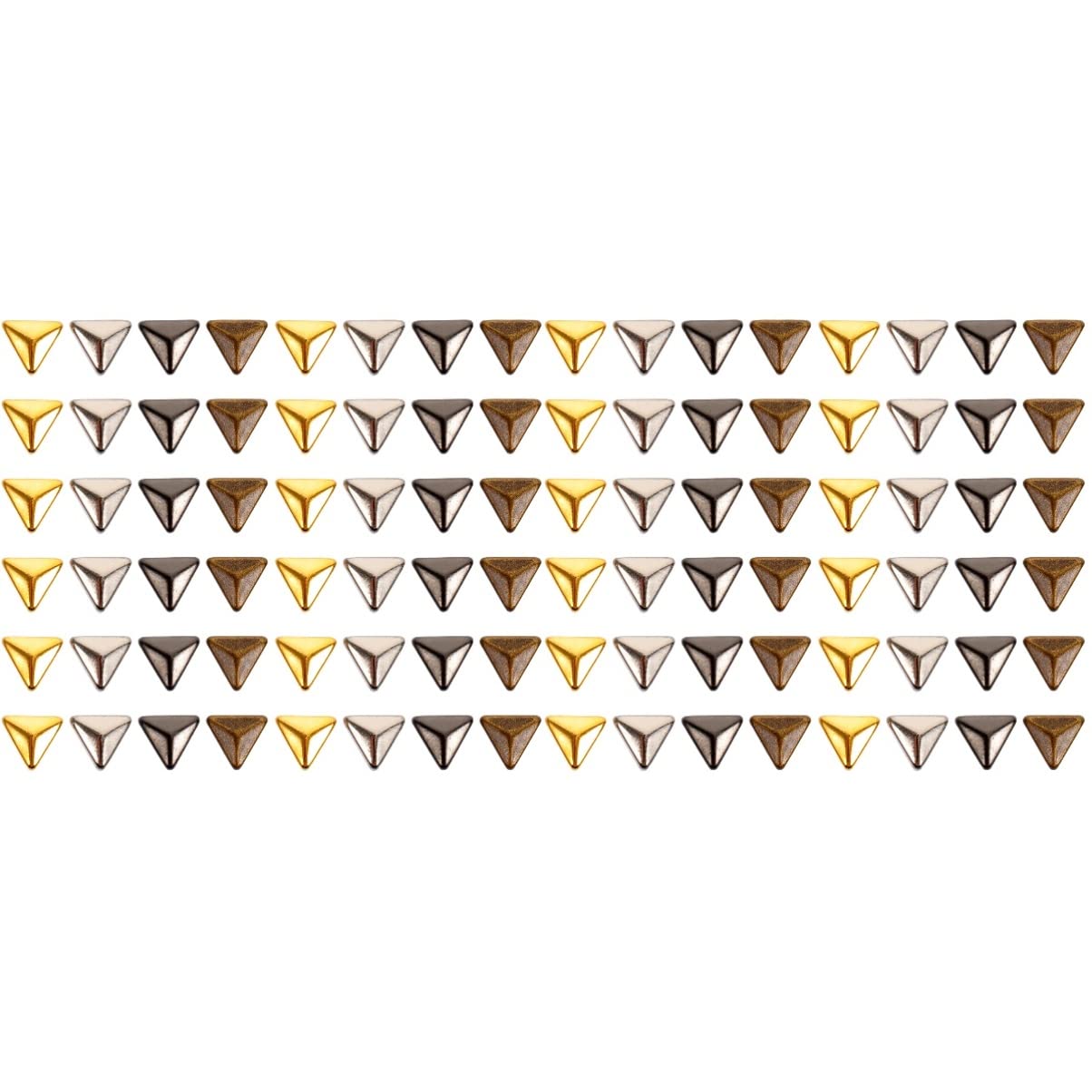 Artibetter 240pcs Metal Claw Rivets for Doll Clothes DIY - Tri-Jaw Beads for Crafting