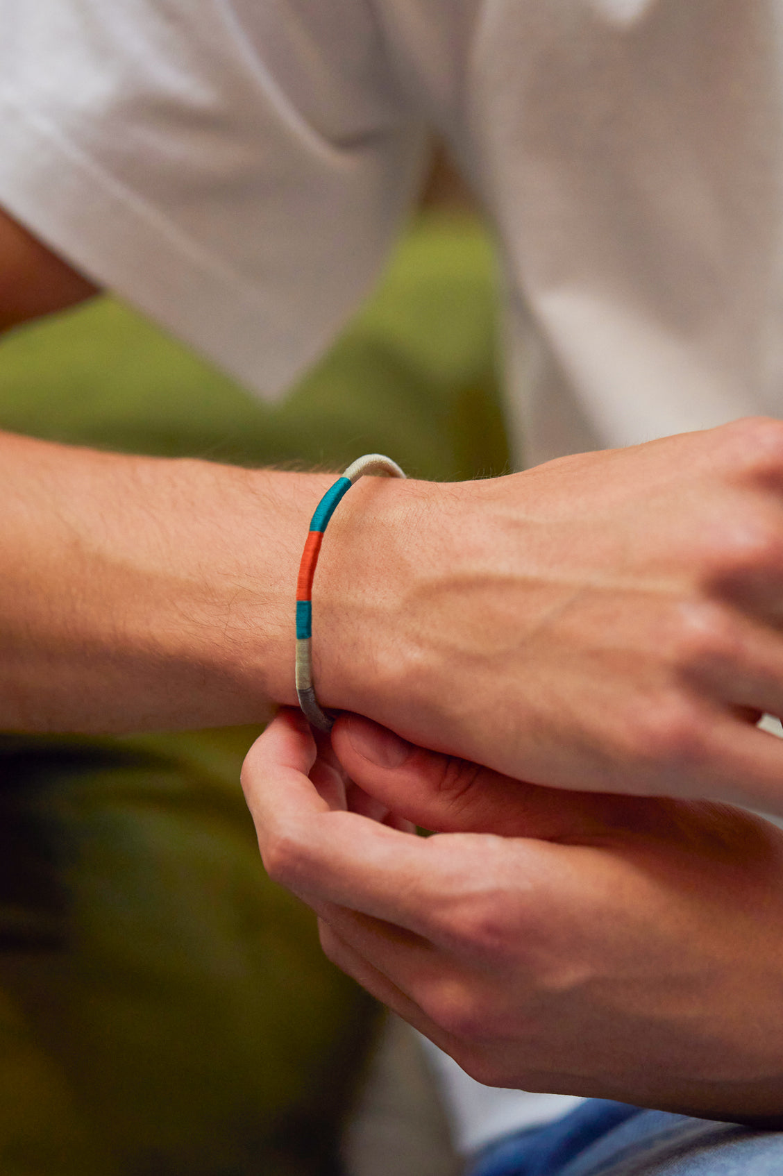 Handmade Men's Woven Leather Bracelet - Adjustable & Durable for Outdoor, Casual & Formal Wear | Perfect Gift for Him