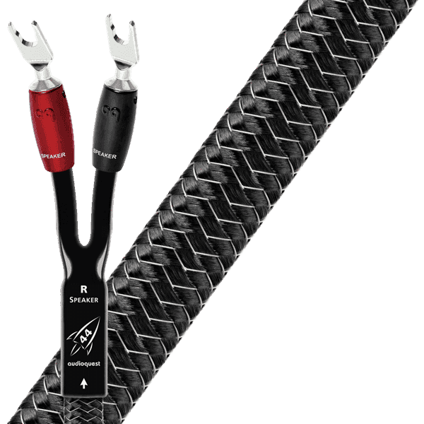 AudioQuest Rocket 44 High-Performance Speaker Cable Pair - Premium Audio Cables for Home Theater & Stereo Systems
