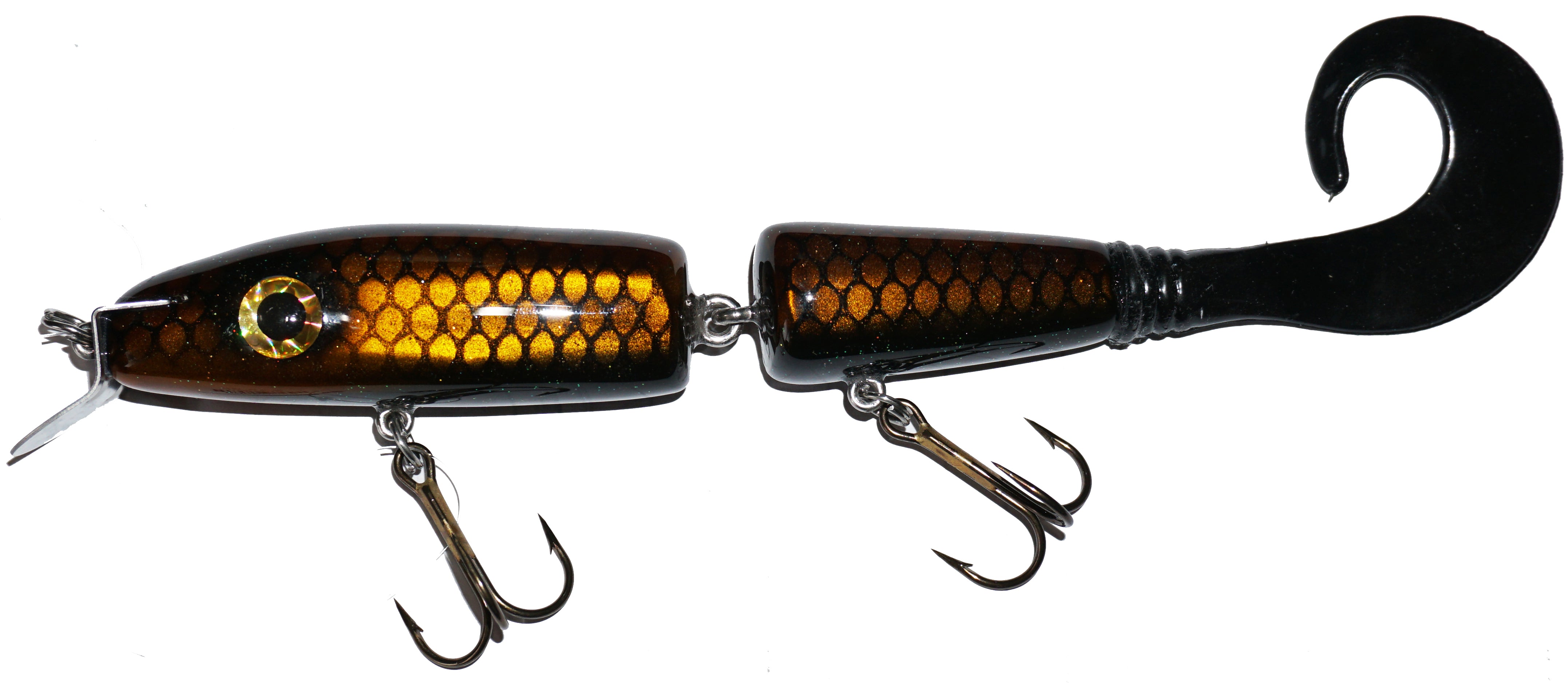 Big Fork Reef Digger Shallow Crankbait with Soft Tail - Premium Fishing Lure for Bass, Trout & Walleye - Perfect for Freshwater & Saltwater Fishing