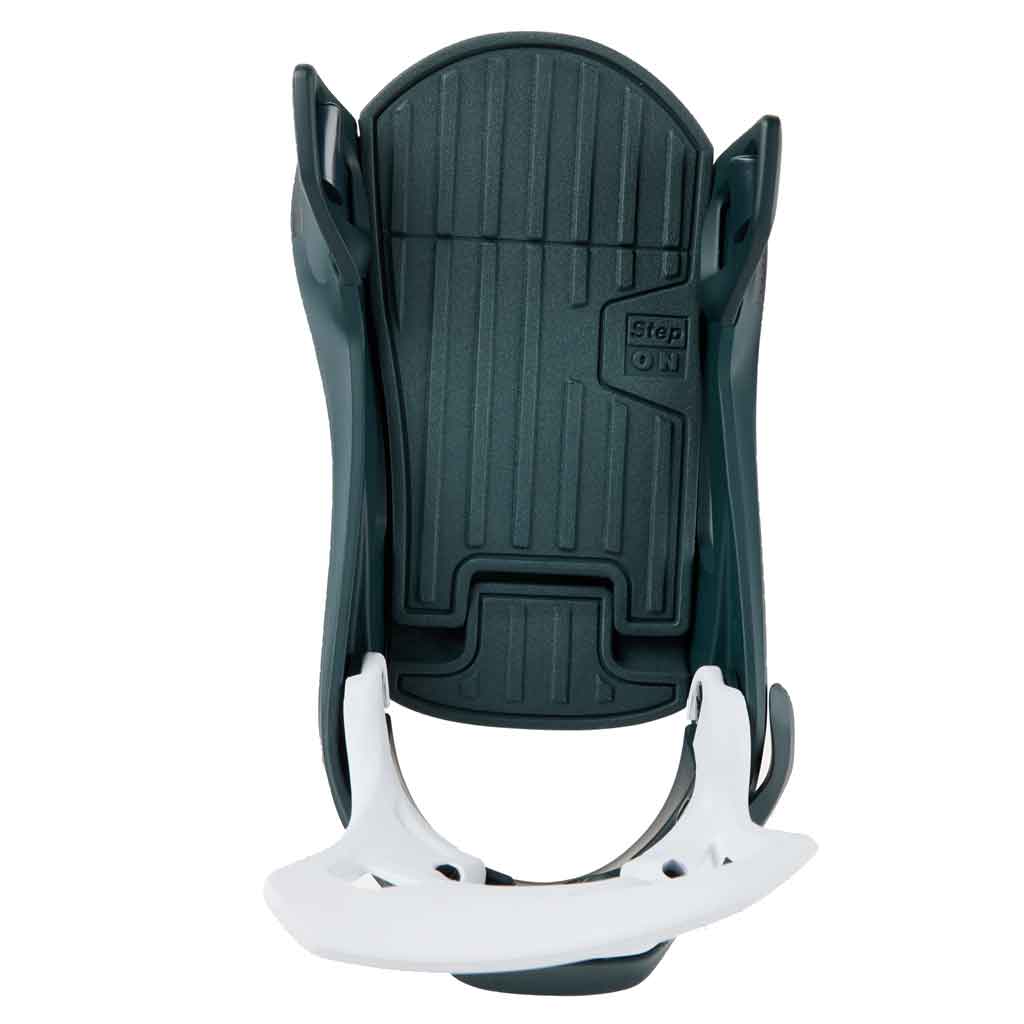 Burton 24/25 Step On Re:Flex Snowboard Bindings - Deep Emerald/White - Perfect for All-Mountain Riding & Freestyle Snowboarding