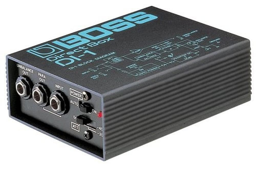 BOSS DI-1 Direct Box Passive Guitar DI Box - Professional Audio Interface for Live Performance & Studio Recording - Perfect for Guitar, Bass & Keyboard Connectivity (Black)