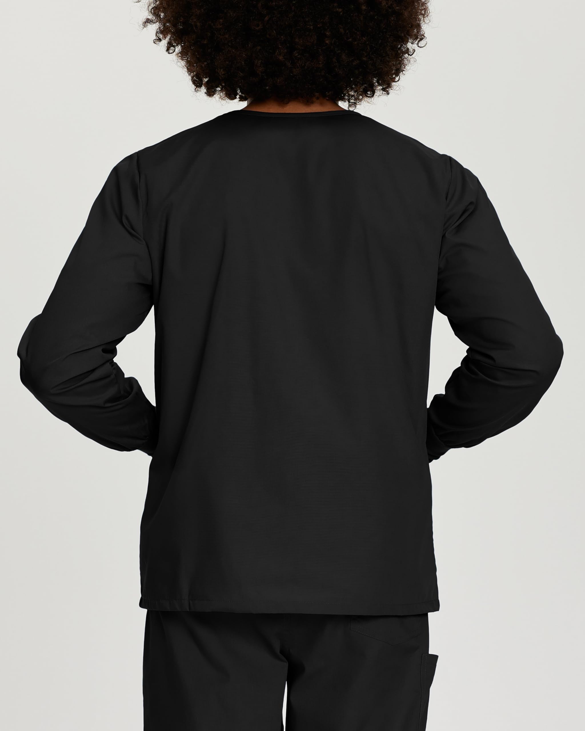 Landau Scrub Zone Unisex Relaxed Fit 2-Pocket Snap-Front Scrub Jacket 75231 - Comfortable Medical Uniform for Doctors, Nurses & Healthcare Professionals - Perfect for Hospitals, Clinics & Dental Offices