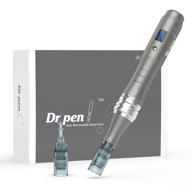 Dr. Pen Ultima M8 Professional Microneedling Pen for Skin Rejuvenation - 6 x 36 Pins (0.25mm) Kit for Wrinkles, Acne Scars & Anti-Aging | At-Home Derma Roller Treatment for Face & Body Care