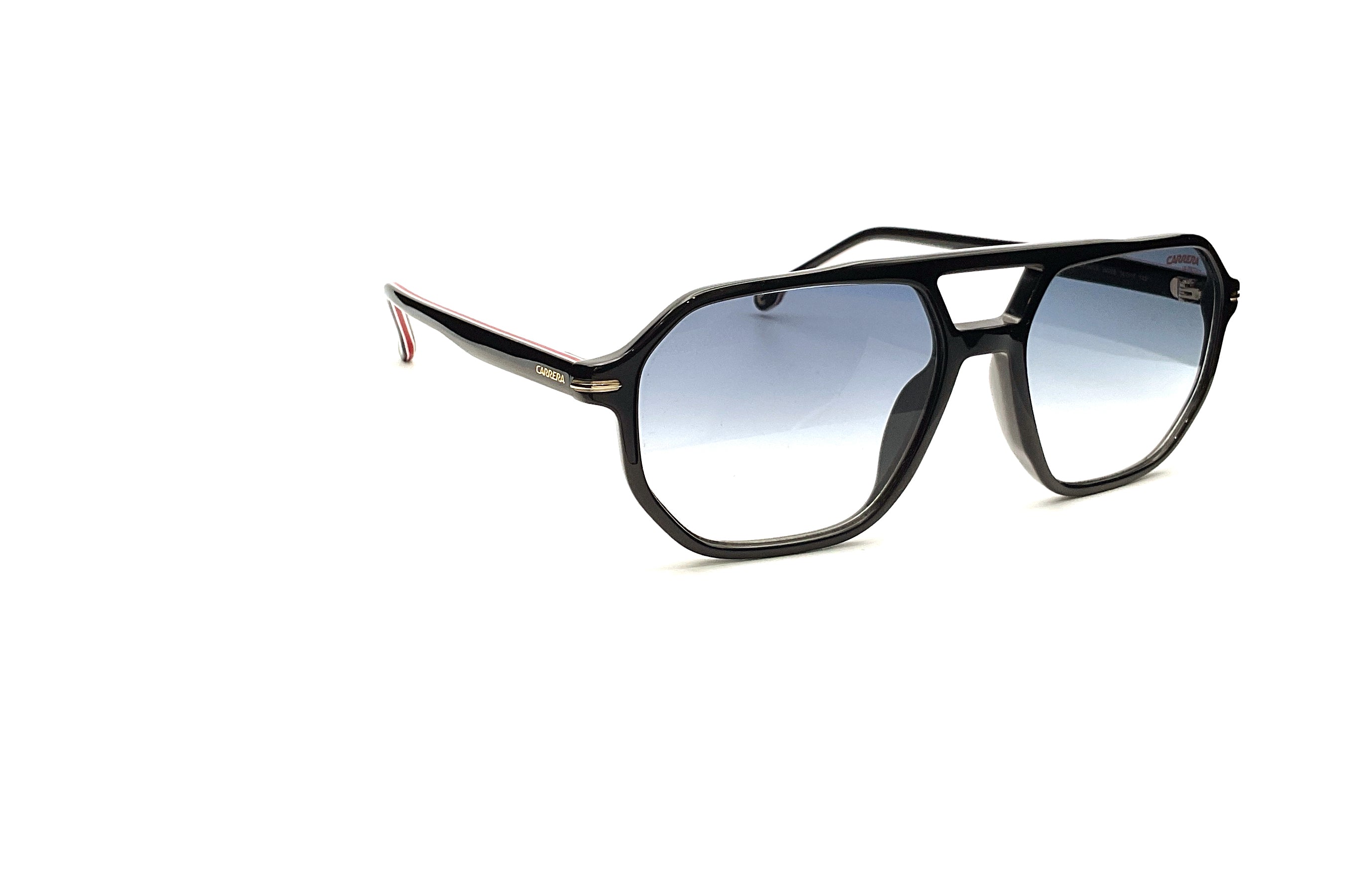 Carrera 341/S Sunglasses - Black & Gold Aviator Style for Men & Women - Perfect for Driving, Outdoor Sports & Fashion Accessories