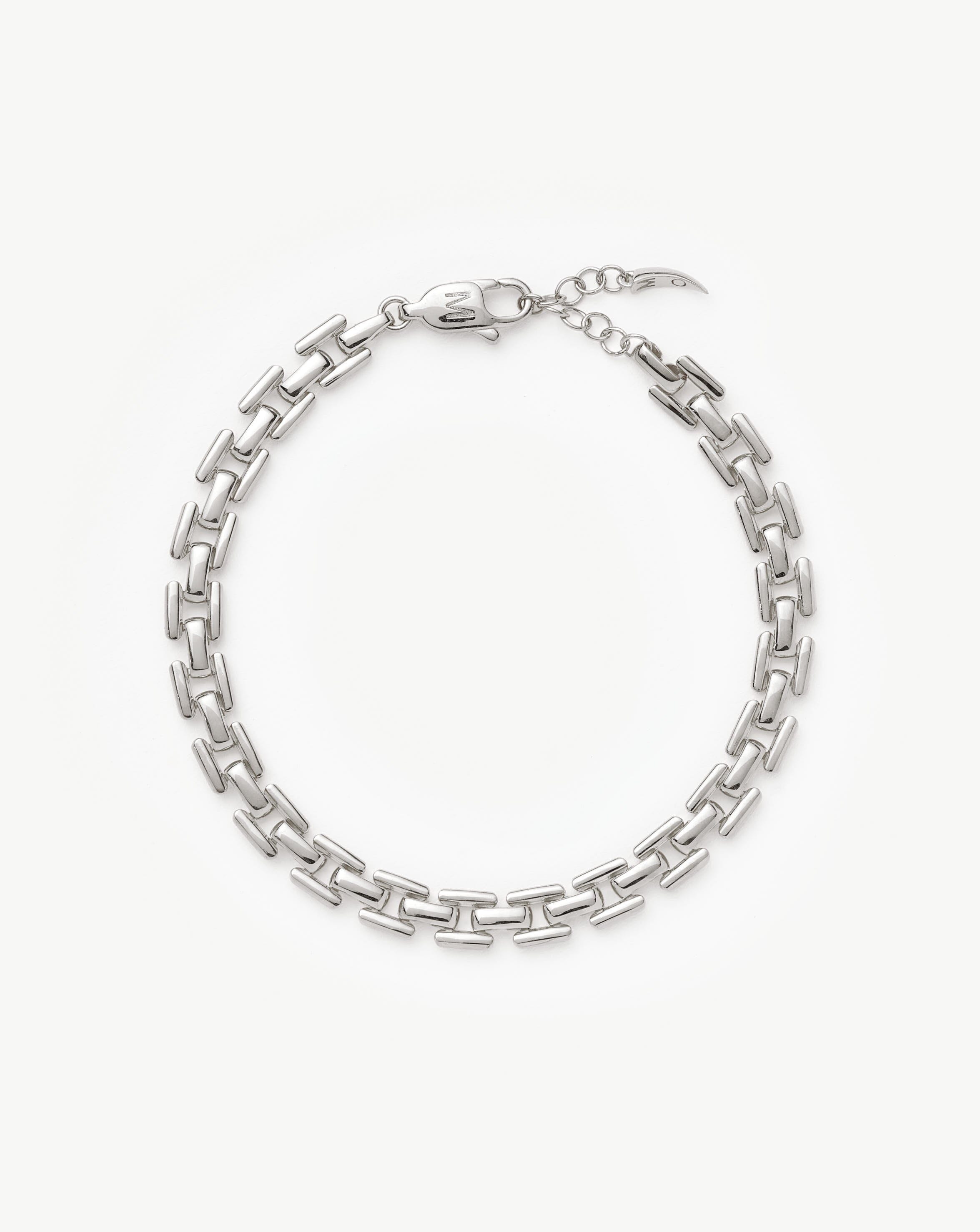 Stylish Silver Plated Link Chain Bracelet for Women - Perfect for Casual Wear, Office & Special Occasions