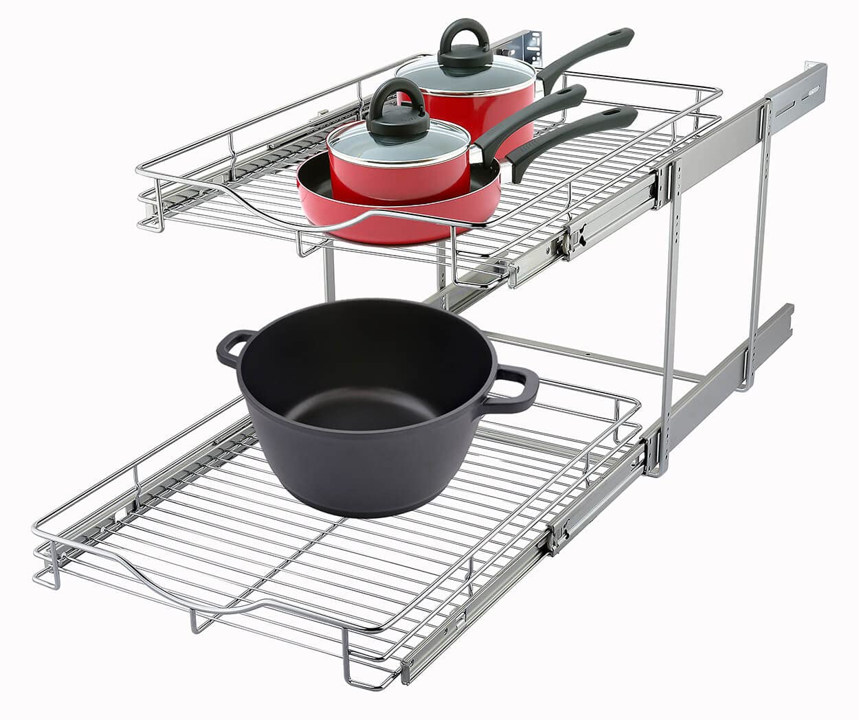 2 Tier Pull Out Cabinet Organizer - 14