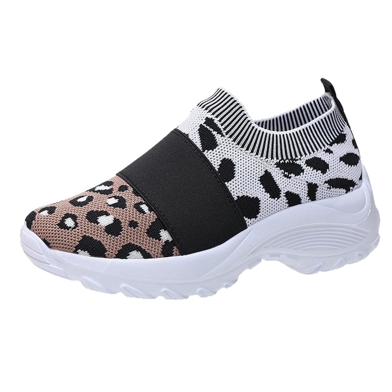 Women's Slip-On Walking Shoes - Lightweight Breathable Mesh Sneakers for Tennis, Running & Casual Wear | Comfortable Athletic Shoes for Everyday Use & Outdoor Activities