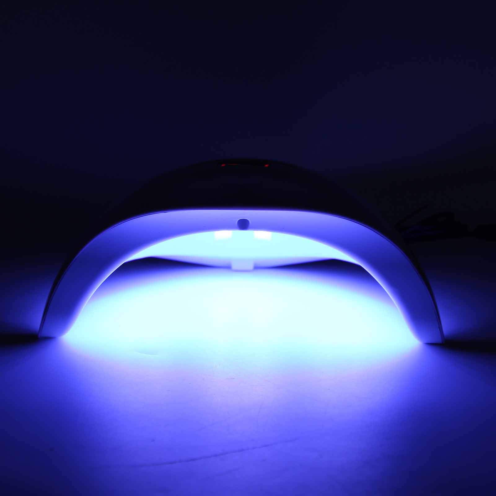 Portable UV LED Nail Gel Polish Kit with Fast Drying Lamp - Perfect for Home Manicure, Salon & Nail Shop Use