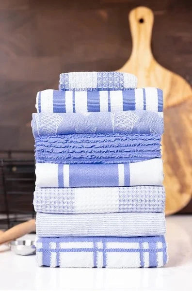 Premium Mu Kitchen Towels - Super Absorbent & Quick Drying - 100% Cotton Dish Cloths for Kitchen Cleaning, Wiping, and Drying Dishes - Perfect for Home, Restaurant & Commercial Use