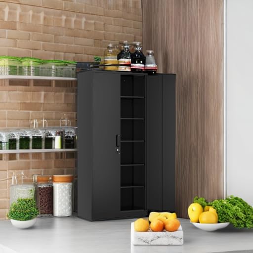 Heavy Duty Metal Storage Cabinet with Adjustable Shelves - 71