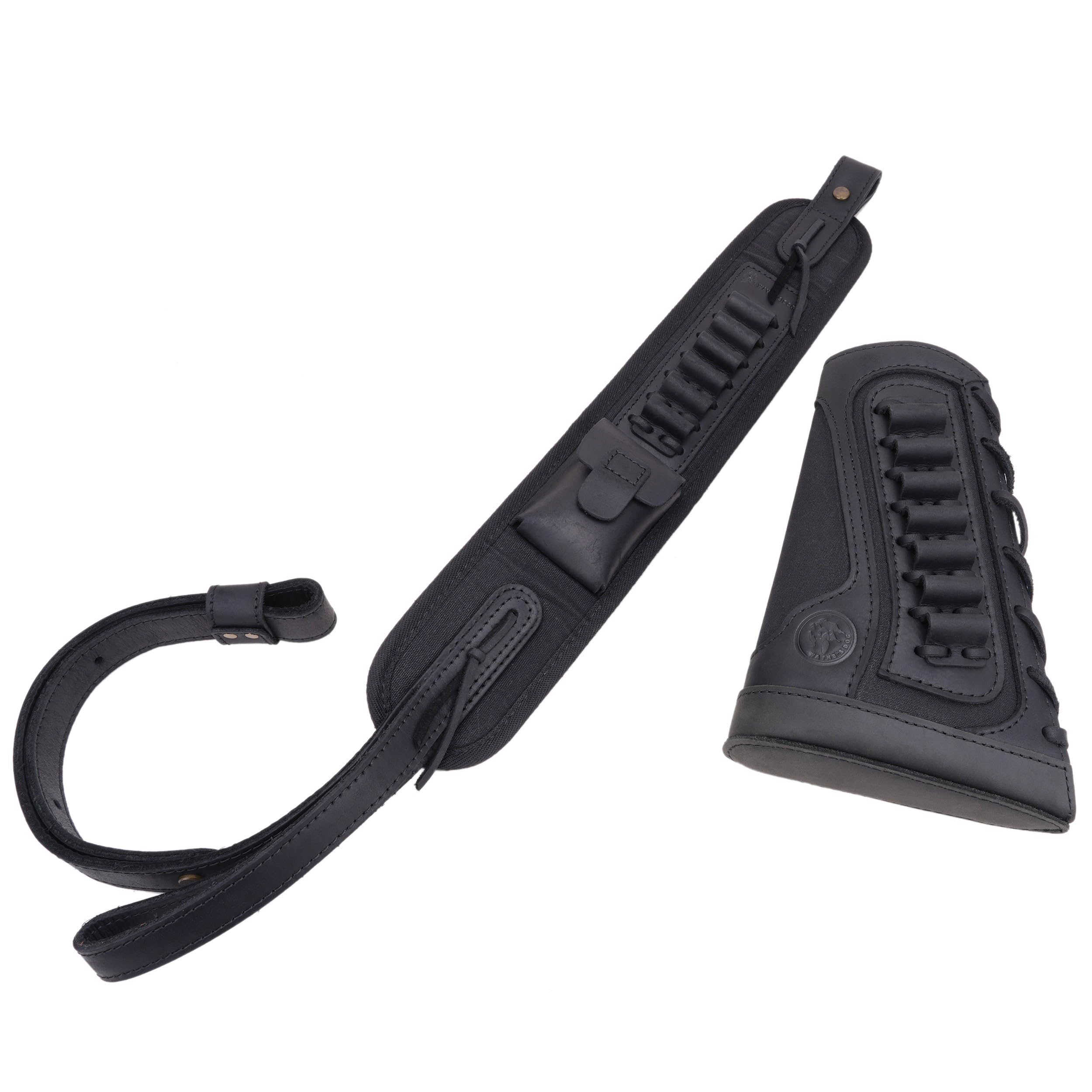 Tactical Gun Buttstock Cheek Rest Pad with Shell Holder & Sling - Compatible with .308, 30-06, .44MAG - Enhanced Shooting Comfort & Ammo Access for Hunting, Range Practice & Outdoor Adventures