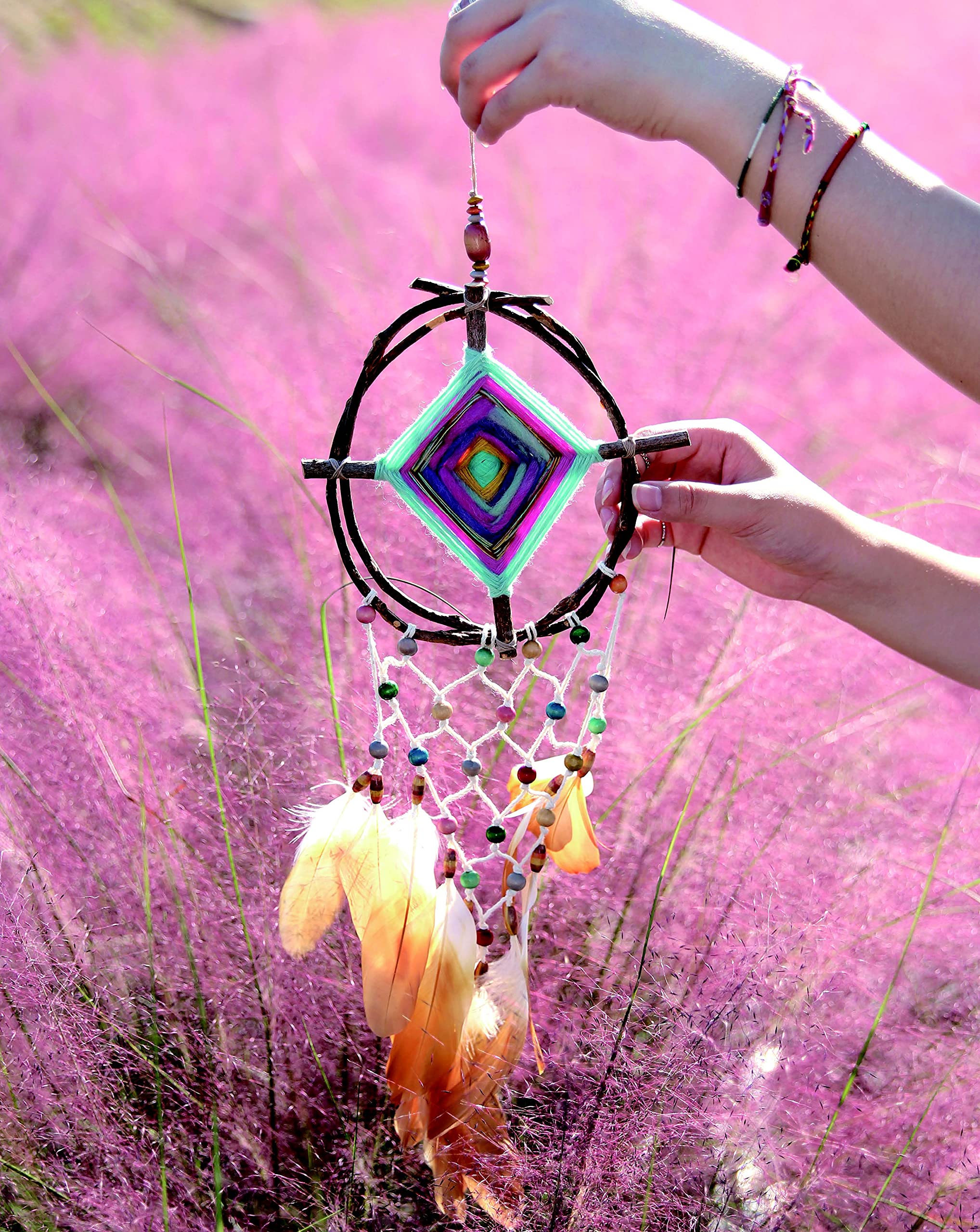 Create Dream Catchers: 26 Serene Crochet, Weave & Macramé Projects for Home Decor, Wall Hangings & Gifts | DIY Craft Kits for Relaxation & Meditation Spaces