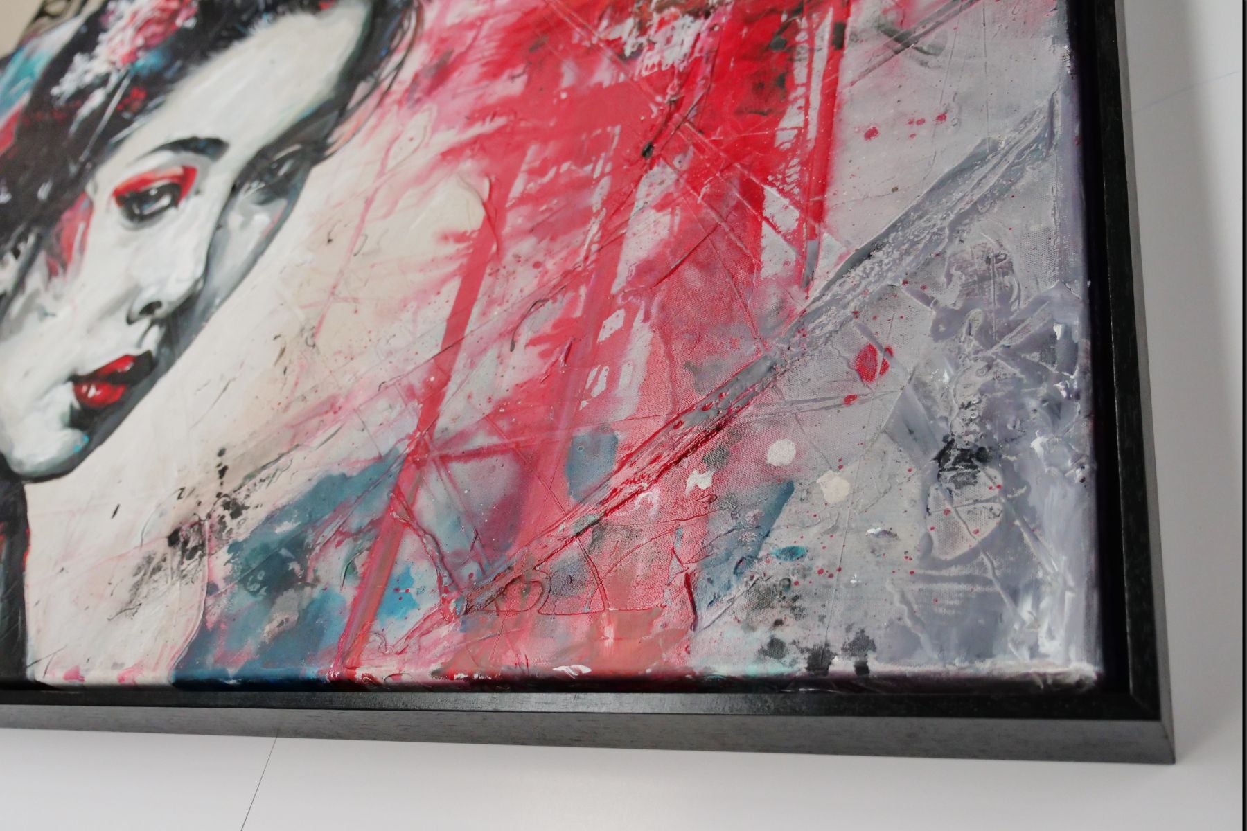 Brave and Beautiful Abstract Framed Textured Painting - 75