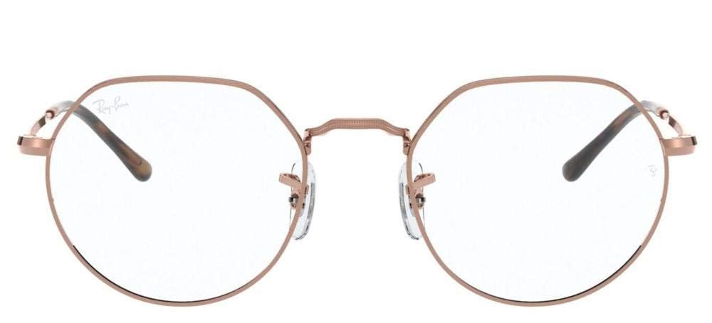 Ray-Ban Rx6465 Jack Round Prescription Eyeglass Frames for Men & Women - Classic Retro Style, Lightweight & Durable - Perfect for Reading, Driving & Everyday Wear
