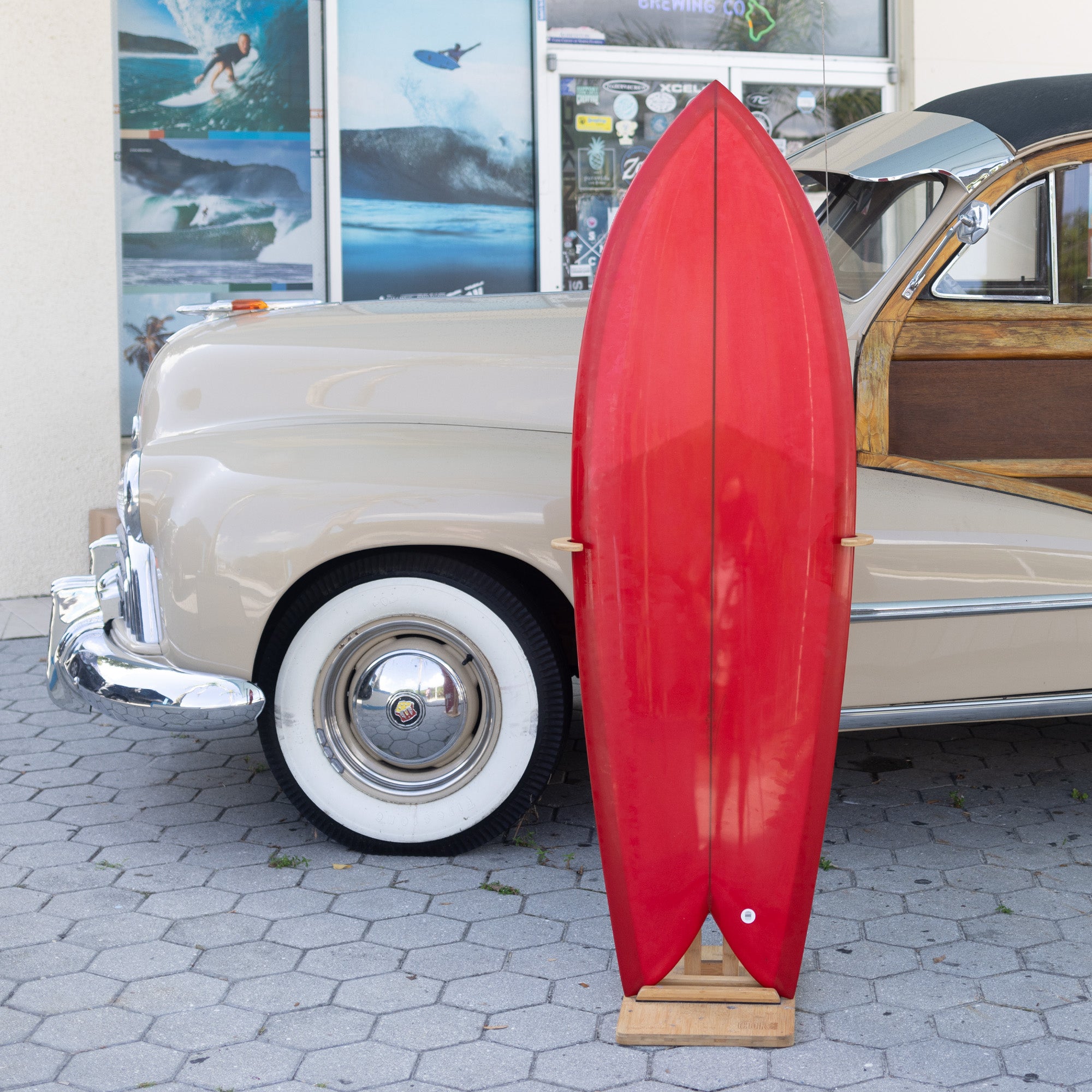 Christenson Fish 5'6 Surfboard with Futures Fins - Perfect for Small Waves, Beach Cruising & Summer Surfing Adventures