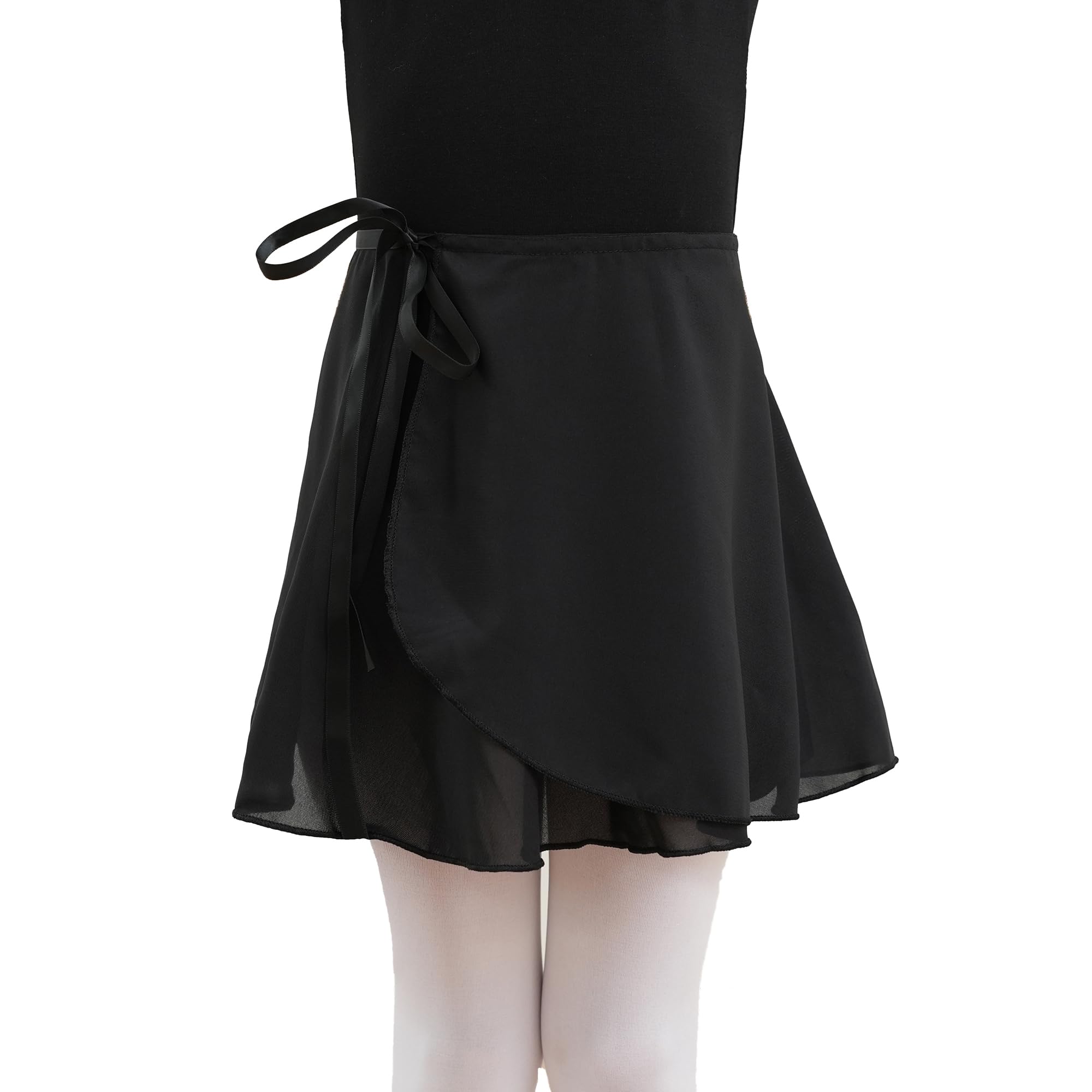 Tancefair Girls Ballet Skirt - Chiffon Wrap Dance Skirt with Adjustable Ribbon Tie for Ballet, Jazz, Contemporary & Recital - Women & Kids Dance Costume