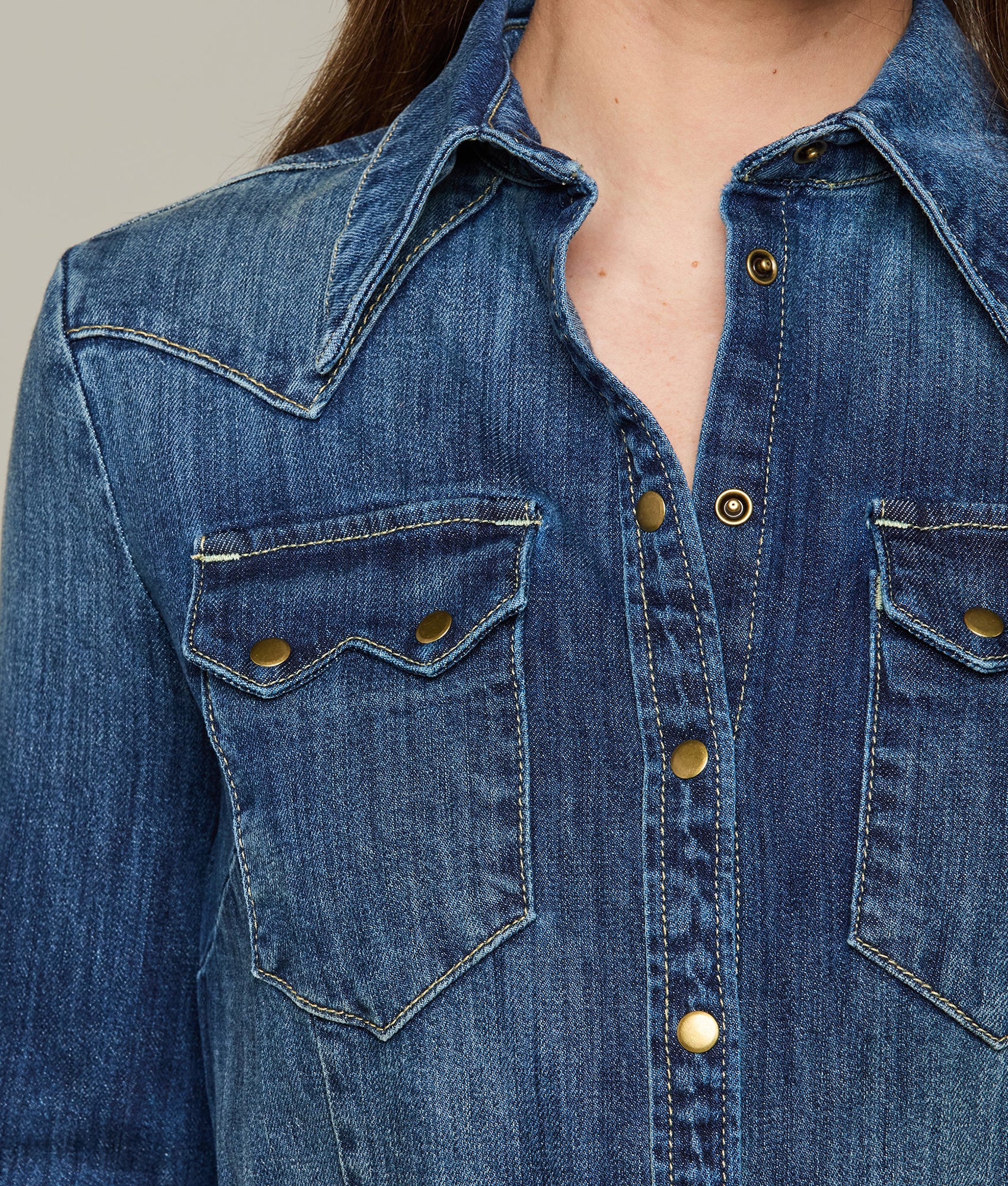 Long Denim Duster Coat - Medium Wash Distressed Denim Jacket for Women | Casual Outerwear for Fall & Spring | Perfect for Layering, Street Style & Everyday Wear