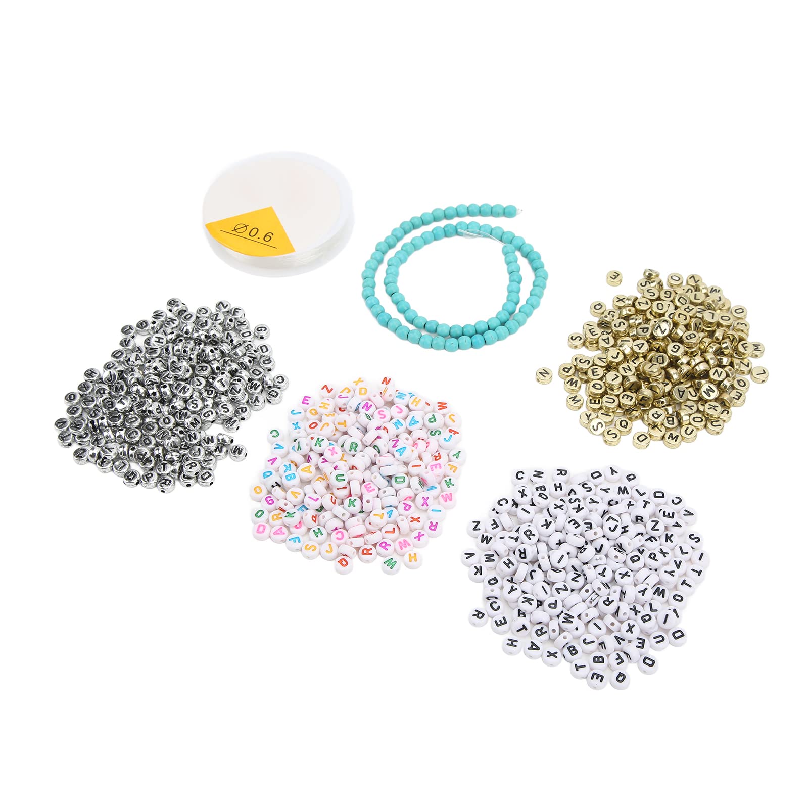 Premium Plastic Alphabet Beads for Jewelry Making - DIY Pendants, Bracelets & Necklace Charms - Perfect for Kids Crafts, Personalized Gifts & Scrapbooking Projects