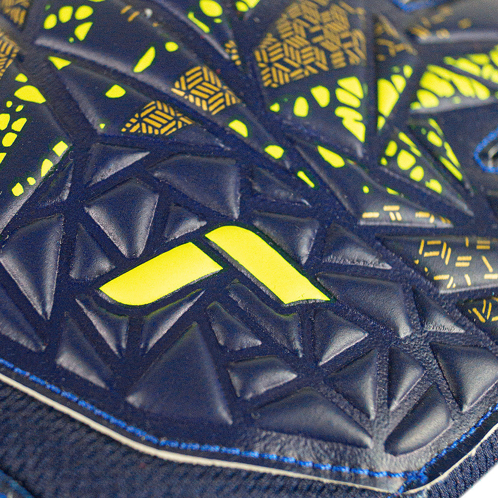 Reusch Starter Solid Junior Goalkeeper Gloves - Blue & Yellow - Youth Soccer Goalie Gloves for Training & Matches