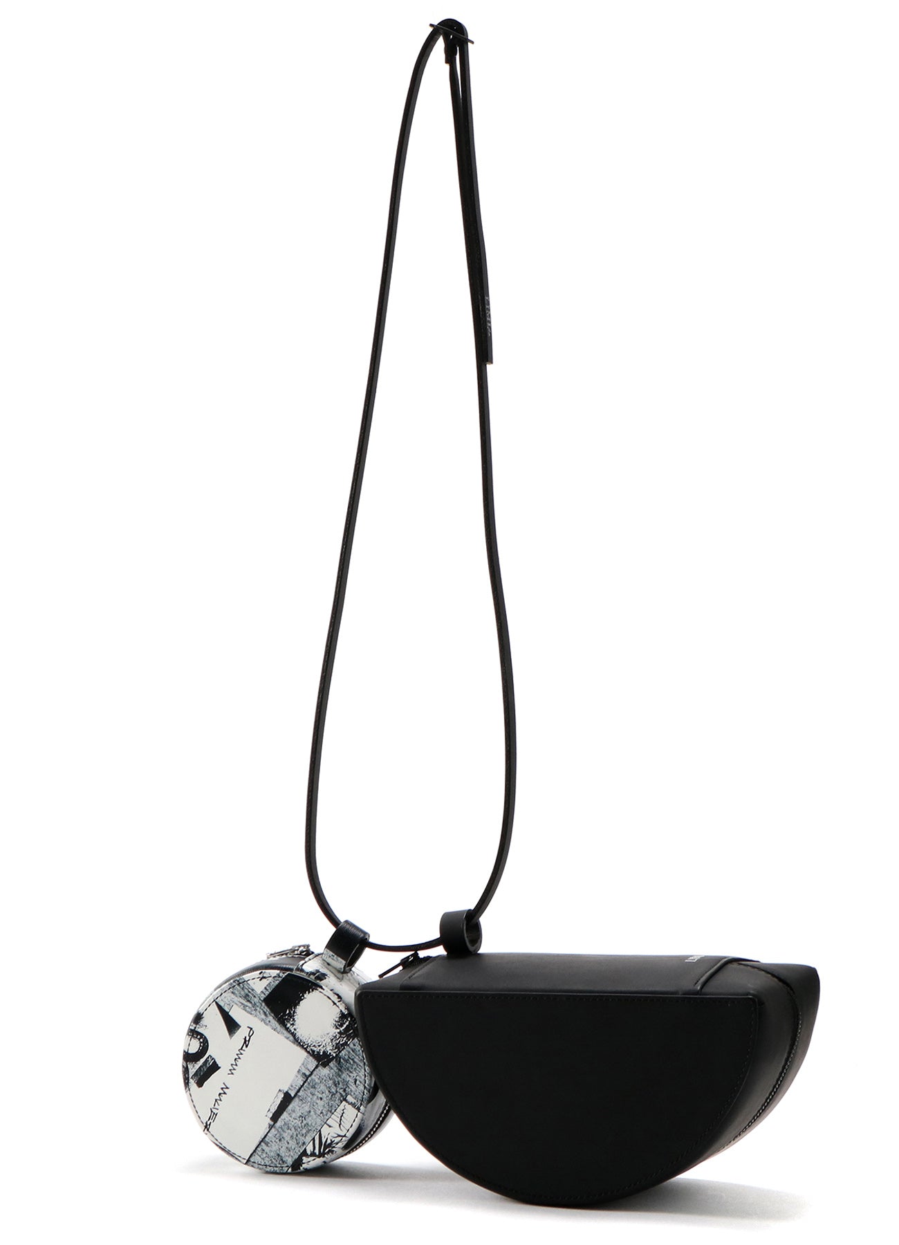 2021 Fashion Mini Circle Crossbody Bag - Genuine Leather with Unique Material Print | Perfect for Parties, Dating & Everyday Use