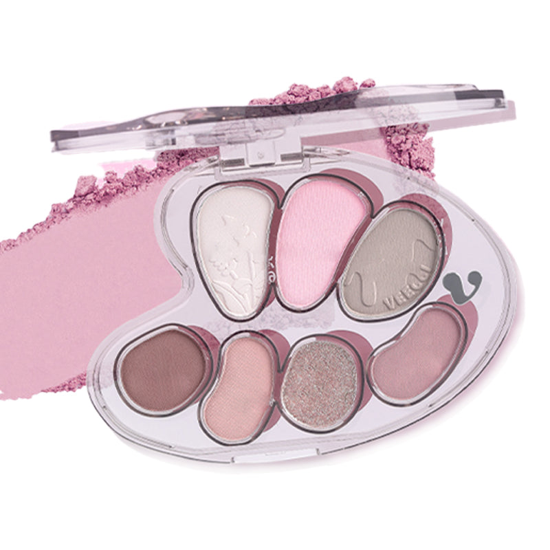 VEECCI Grand Artist 7 Color Eyeshadow Palette - Highly Pigmented, Long Lasting Makeup for Professional & Everyday Use - Perfect for Parties, Weddings & Special Occasions
