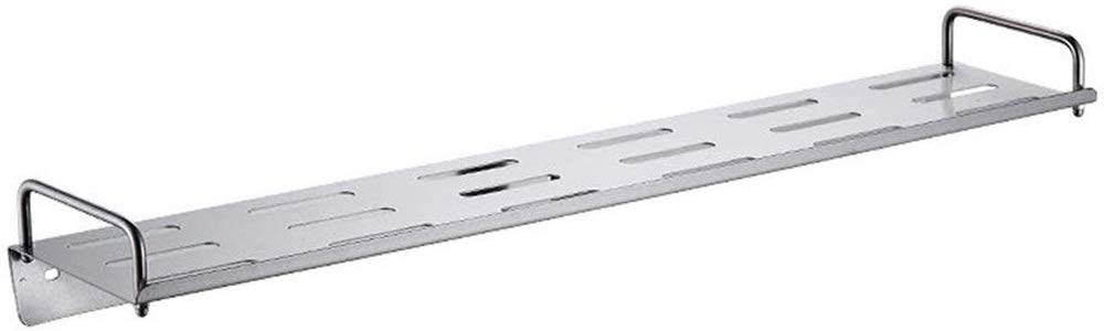 UPBEER No-Drill Stainless Steel Shower Shelf - Wall Mount Bathroom Organizer with Towel Rack, Rustproof Storage Shelf for Shampoo, Soap & Bath Accessories - Perfect for Small Spaces & Apartment Living (60)