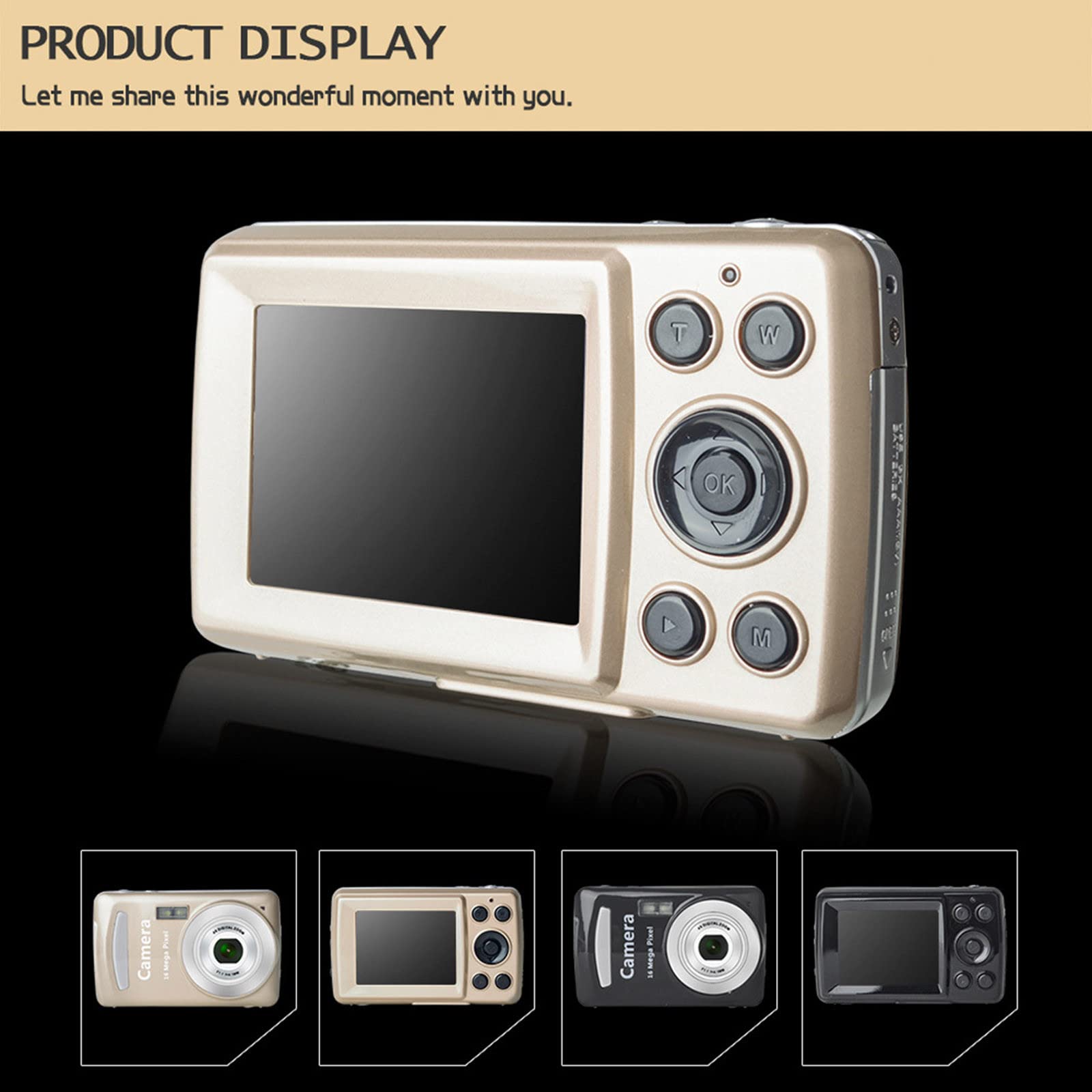 Mini Vlogging Camera with Anti-Shake - 2.4