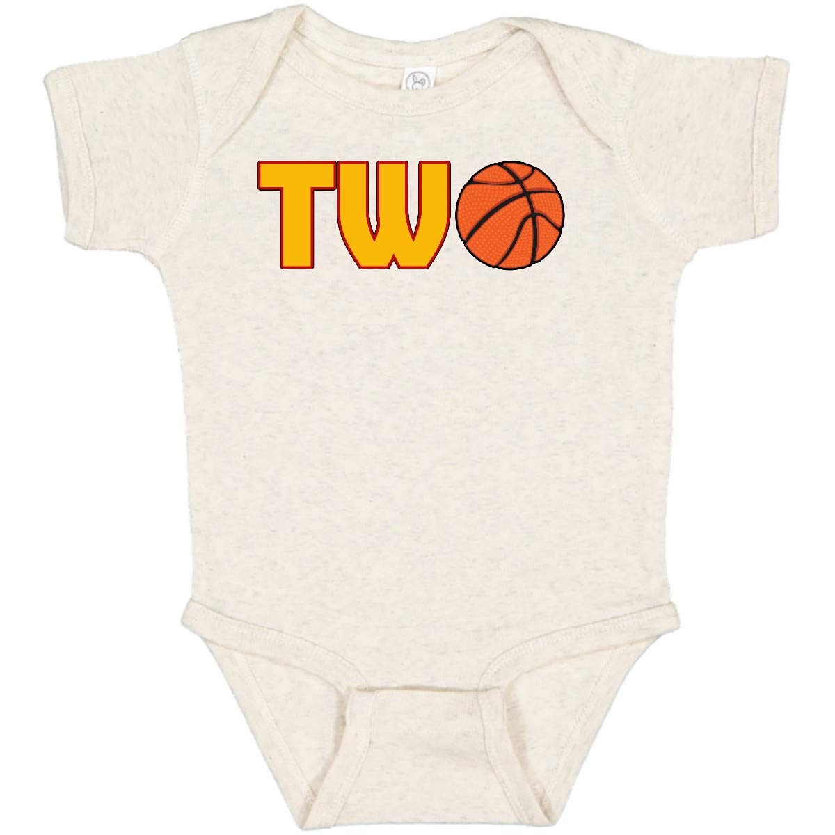 Inktastic Basketball Themed Baby Bodysuit - Cute 2nd Birthday Outfit for Toddlers | Perfect for Birthday Parties, Photo Shoots & Sports-Themed Events