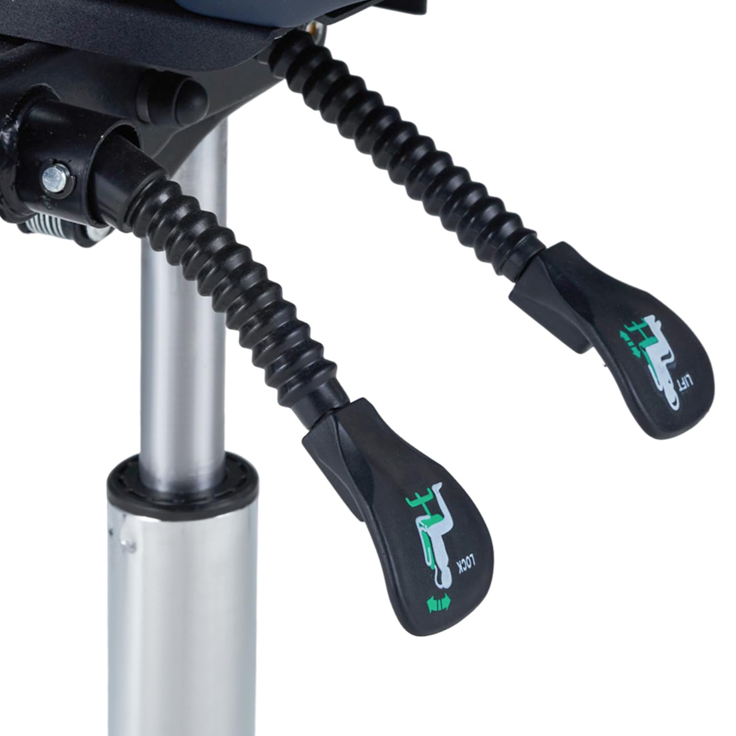 Master Massage Berkeley Ergonomic Saddle Stool - Split Seat Design, Hydraulic Swivel Rolling Base with Adjustable Height & Tilt - Posture Correcting Chair for Office, Salon & Massage Therapy