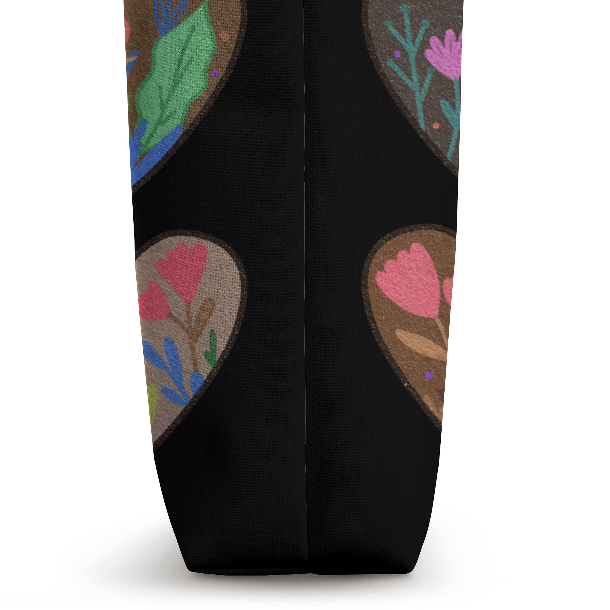 Plant Lover Heart Tote Bag - Stylish Black Eco Shopper for Gardening & Daily Use