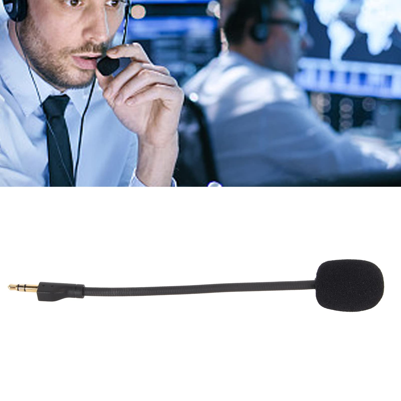 Replacement Game Microphone for Logitech G Pro & G Pro X - 3.5mm Rotatable Boom Mic with Noise Reduction, Gold-Plated Plug & Flexible Detachable Design - Perfect for Gaming, Streaming & Voice Chat