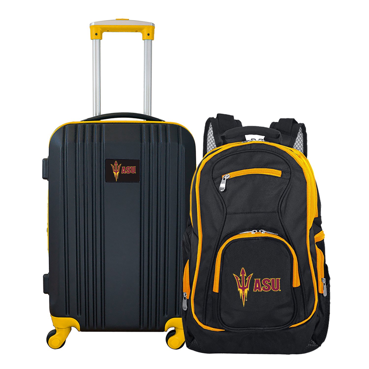 NCAA 2-Piece Luggage Set - Durable Travel Suitcase with Wheels for College Students & Sports Fans | Perfect for Game Day Trips & Campus Move-In