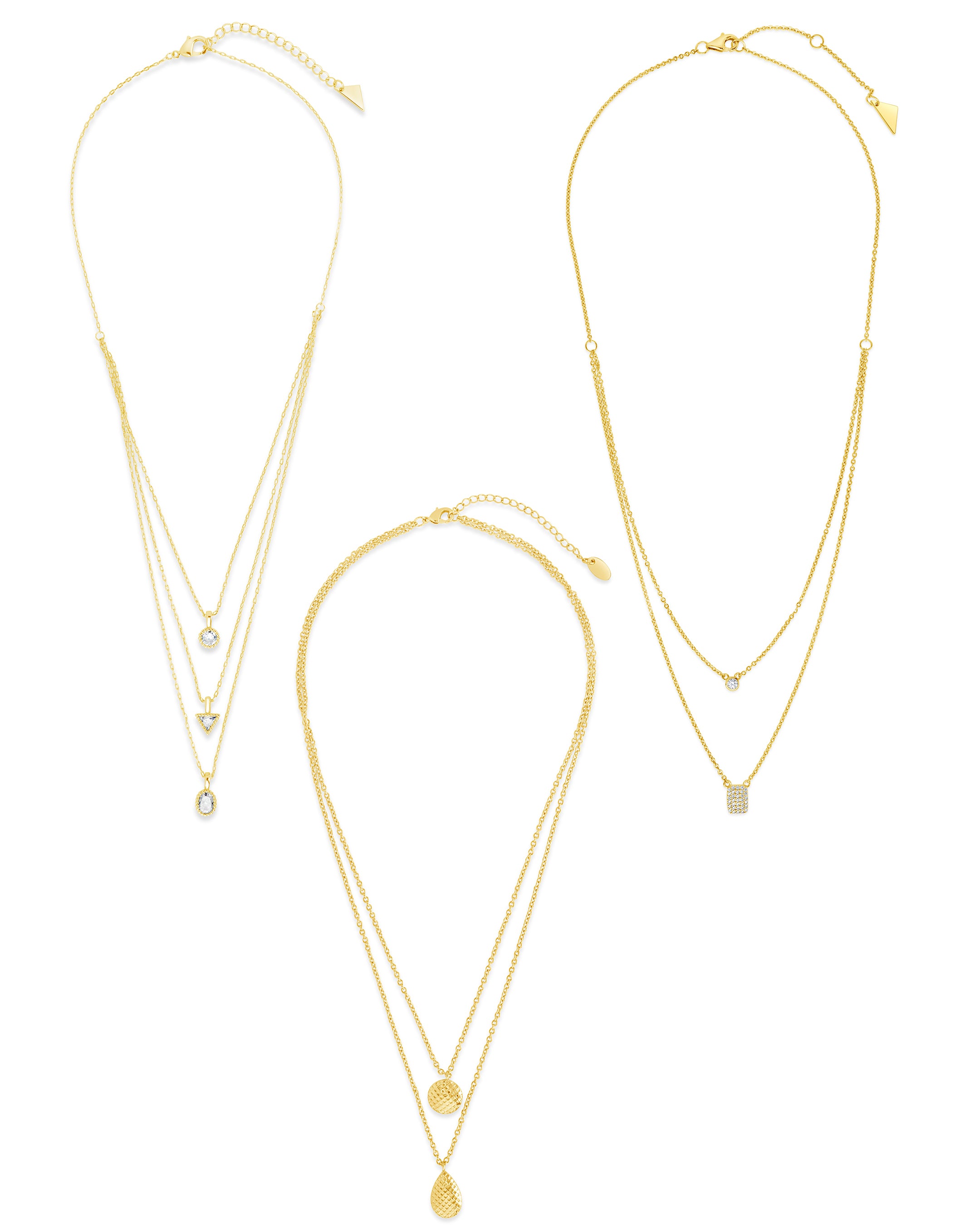 Stylish Jewelry Case & Layering Necklace Set - Perfect for Travel, Gifts, and Everyday Organization | Trendy Necklace Storage Solution