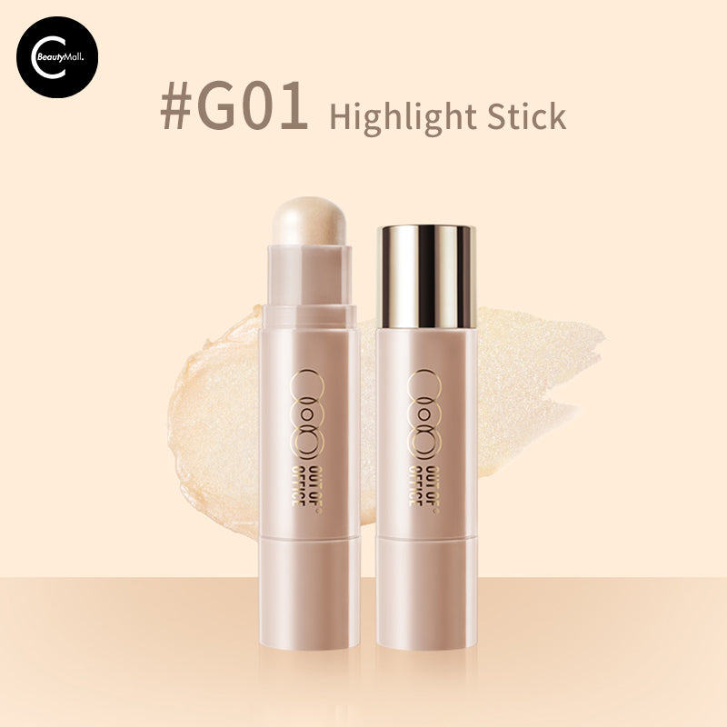 OUT OF OFFICE Dual Ended Contour Stick - Cream & Powder Highlighter & Bronzer for Face Contouring - Perfect for Everyday Makeup and Special Occasions