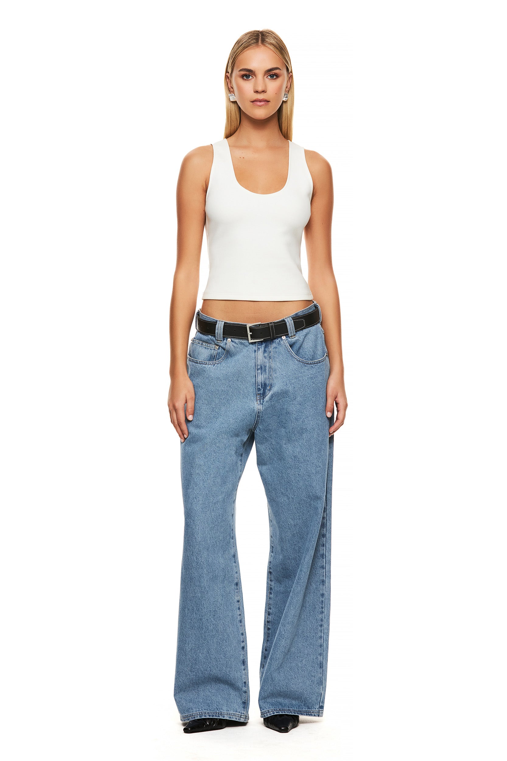THE CARRIE BLACK TOPSTITCH BELT - Stylish Women's Fashion Accessory for Dresses, Jeans & Office Wear