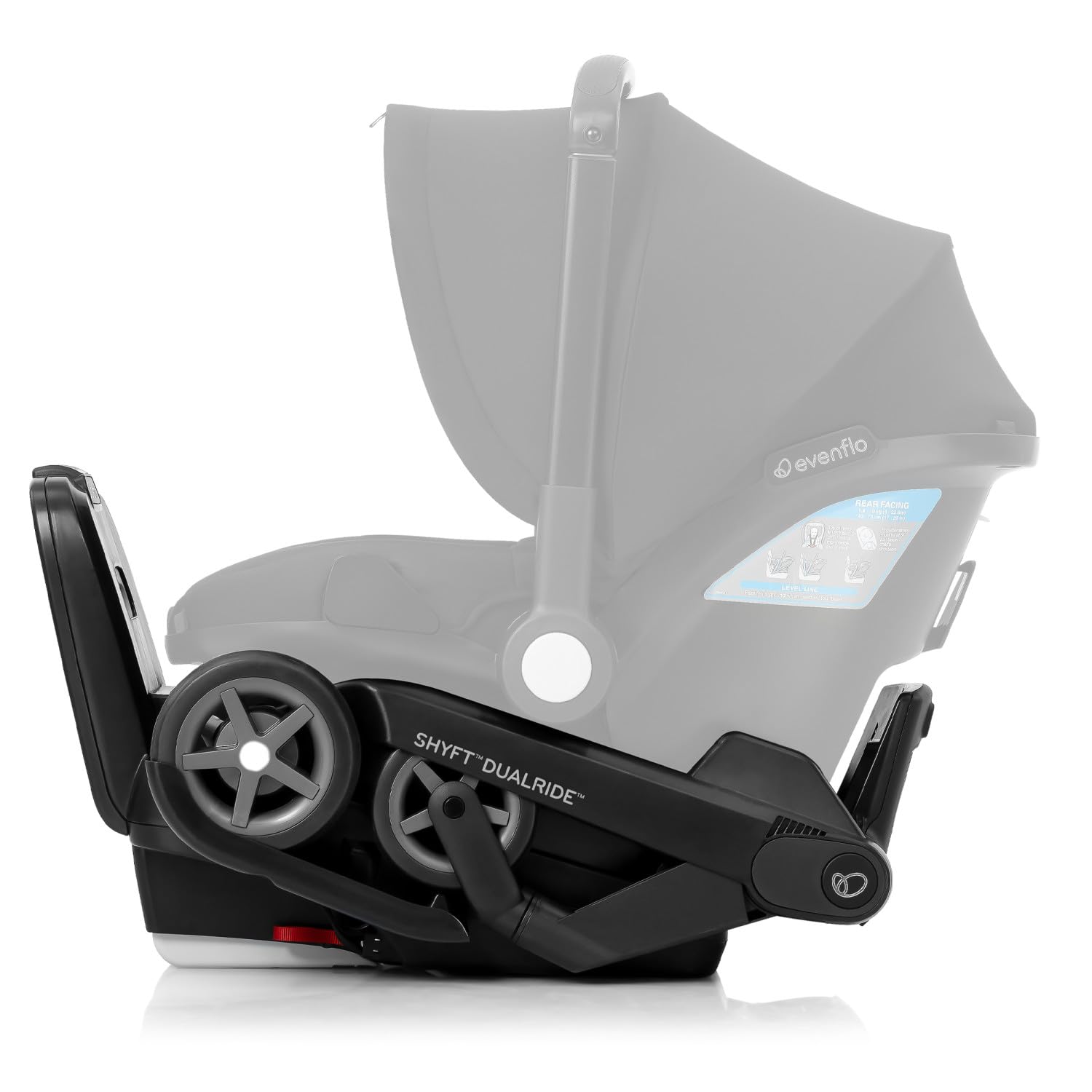 Evenflo Shyft DualRide Infant Car Seat & Stroller Combo - Bryson Blue | Safe Travel System for Newborns | Perfect for Shopping, Travel & Daily Outings